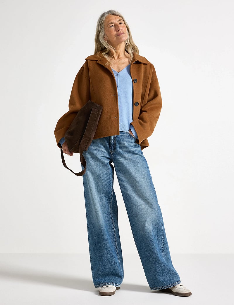 Lindex - Jacka i ullblandning - uldjakker - camel - 0