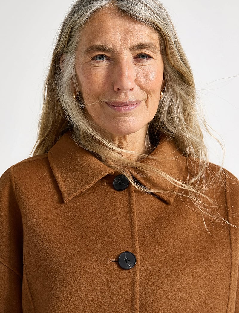 Lindex - Jacka i ullblandning - uldjakker - camel - 4