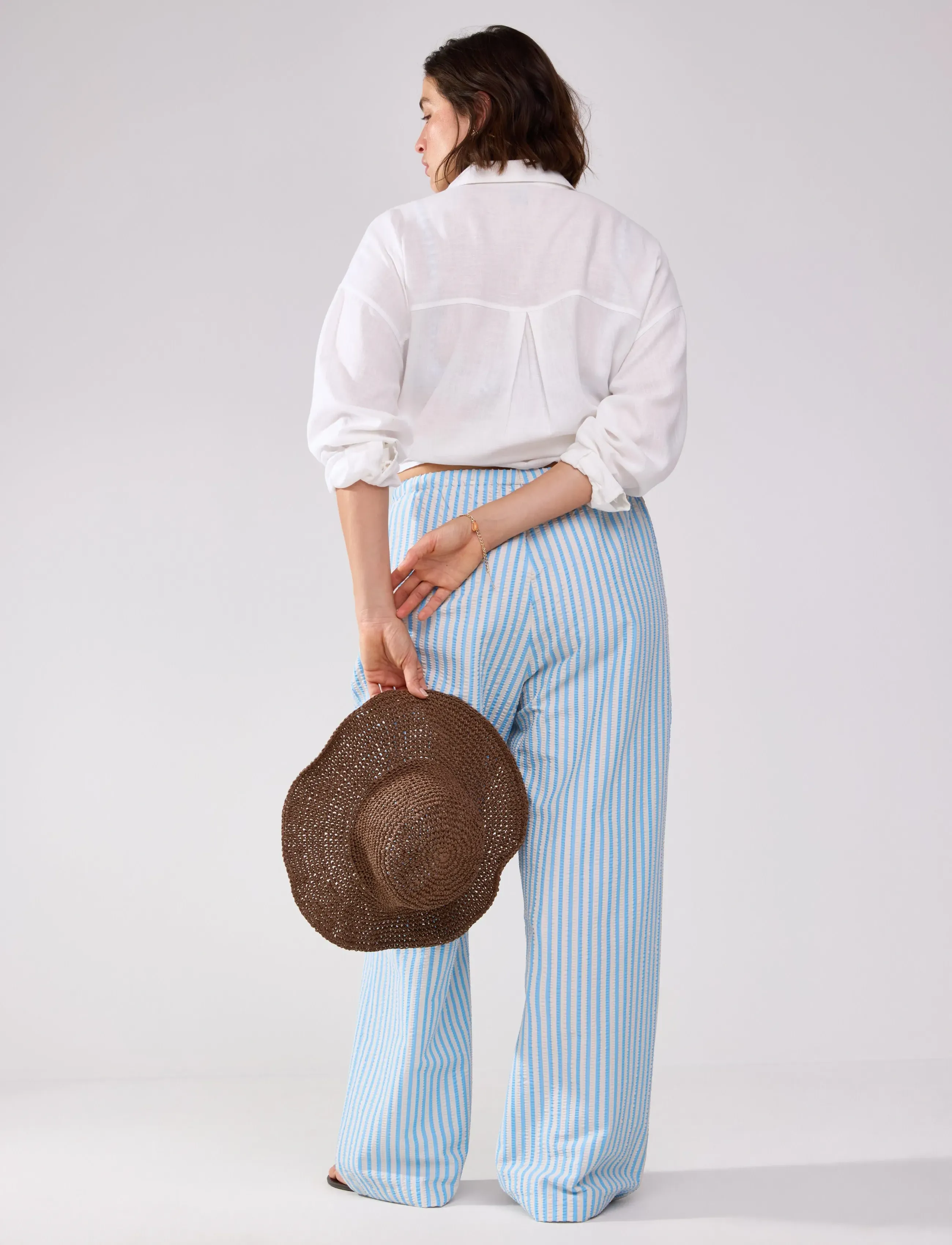 Lindex - Trousers Livia - straight leg hosen - blue - 3