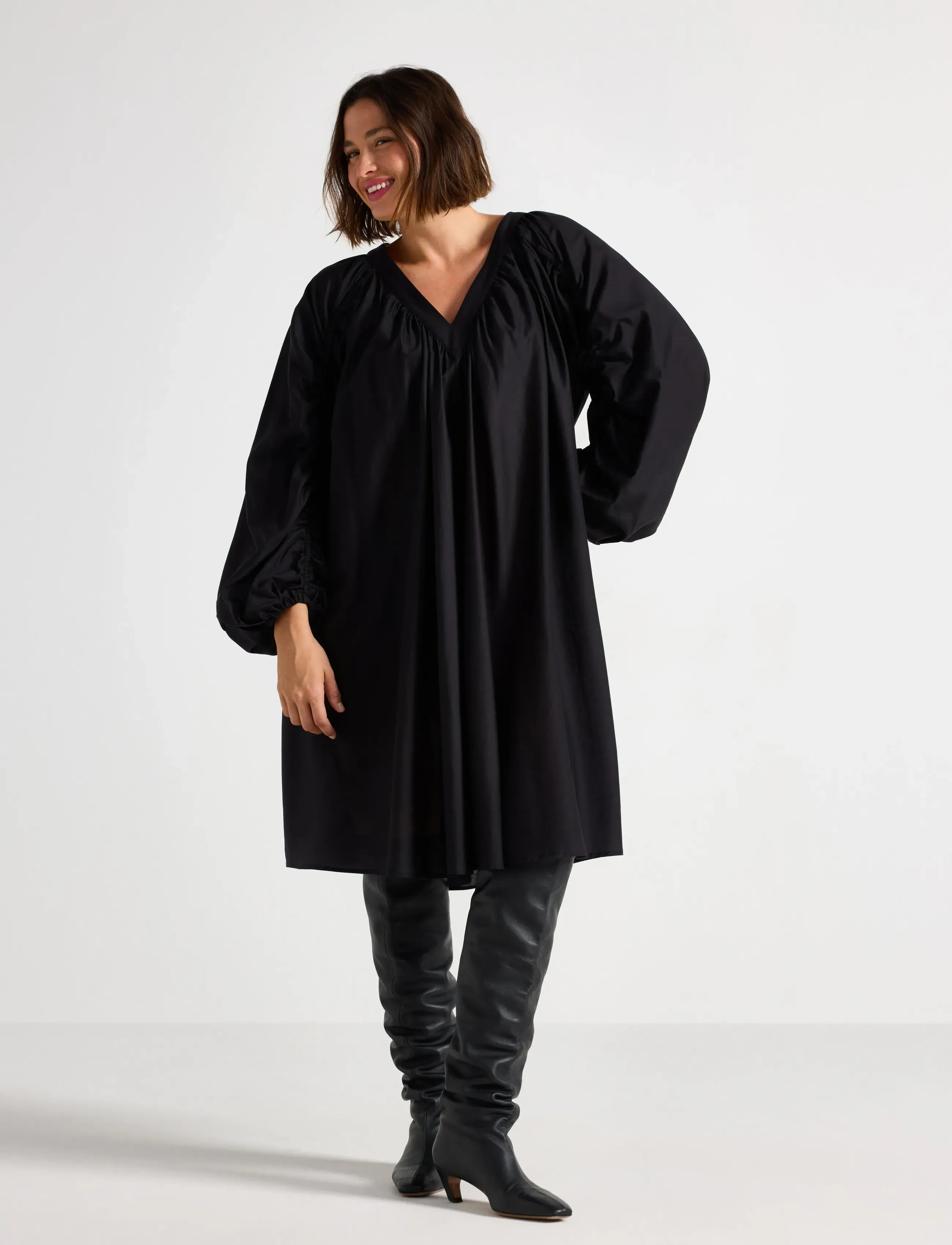 Lindex Dress Caitlyn - Kontorskläder - BLACK / black