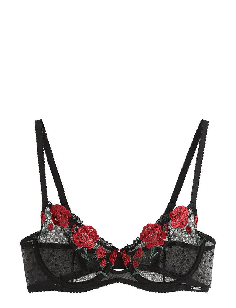 Lindex - ella m – Senna unpadded bra - bh:ar med bygel - black - 1