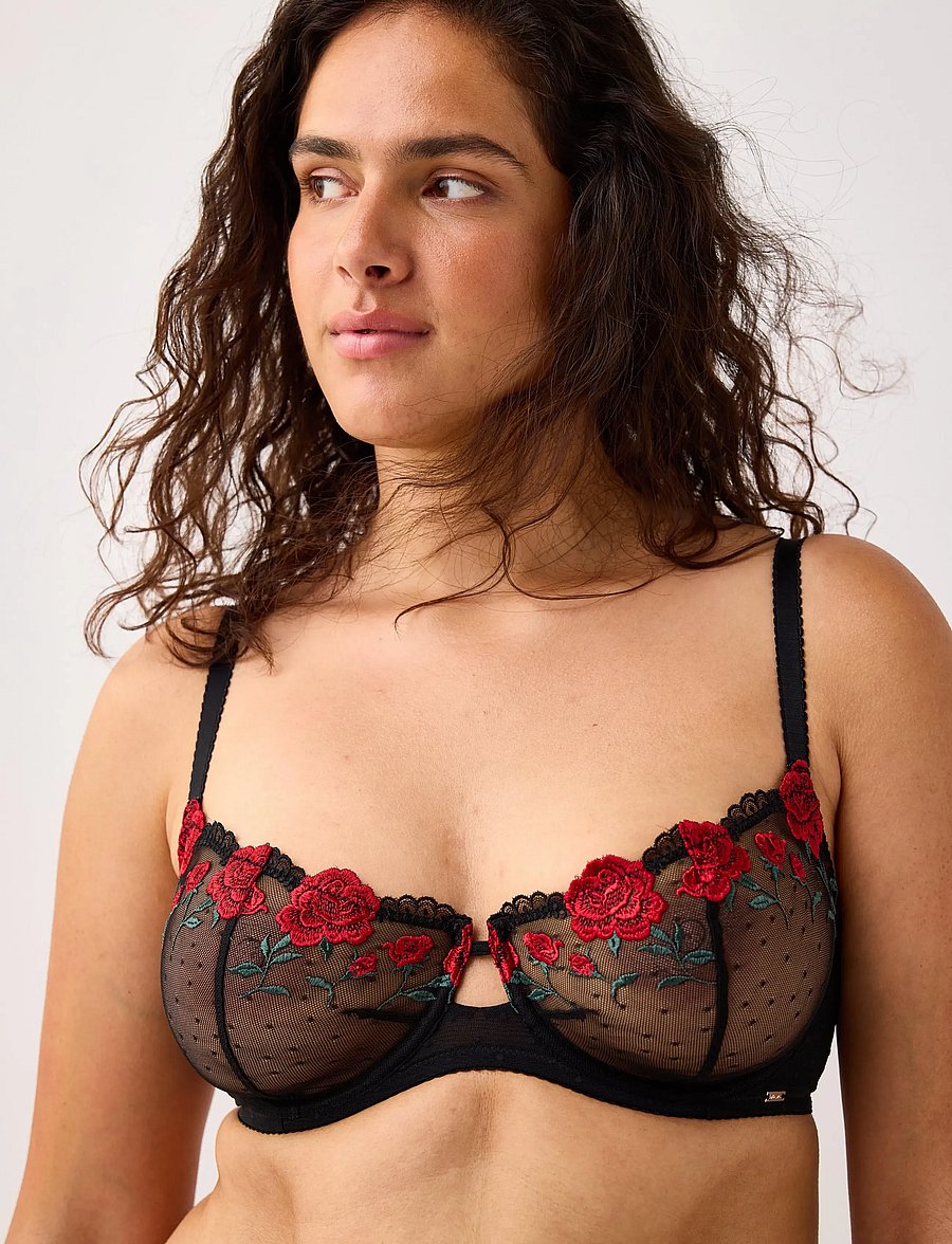 Lindex - ella m – Senna unpadded bra - bh:ar med bygel - black - 4