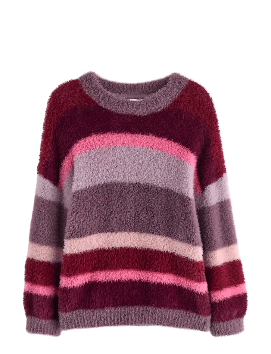 Lindex - Sweater stripe featheryarn - sweatshirts - light dusty lilac - 1