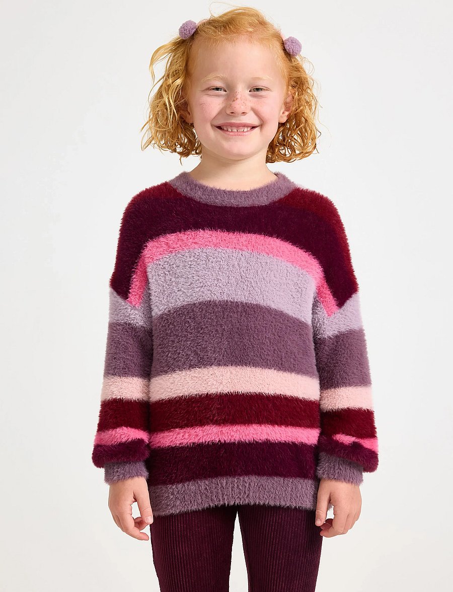Lindex - Sweater stripe featheryarn - sweatshirts - light dusty lilac - 0