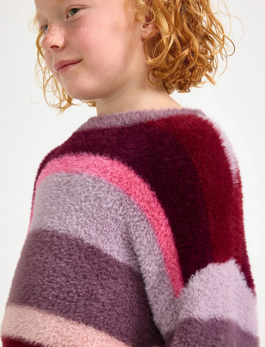 Lindex - Sweater stripe featheryarn - sweatshirts - light dusty lilac - 4