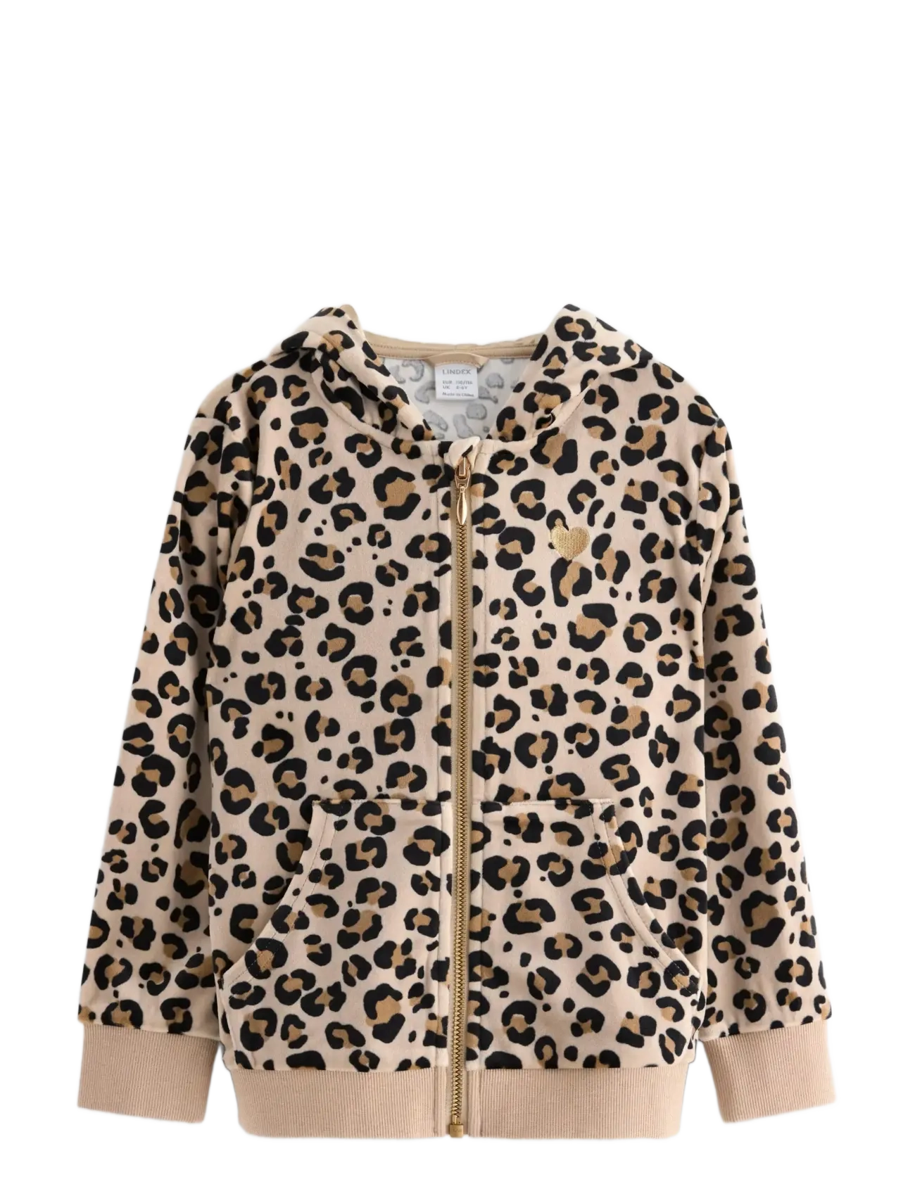 Lindex Hoodie in velour - Kapuzenpullover - BEIGE / beige