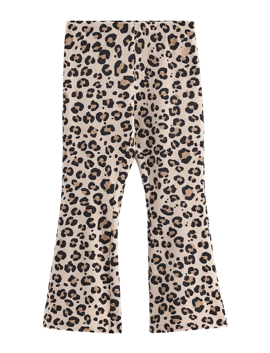 Lindex - Flared leggings in velour - babyhosen - beige - 1