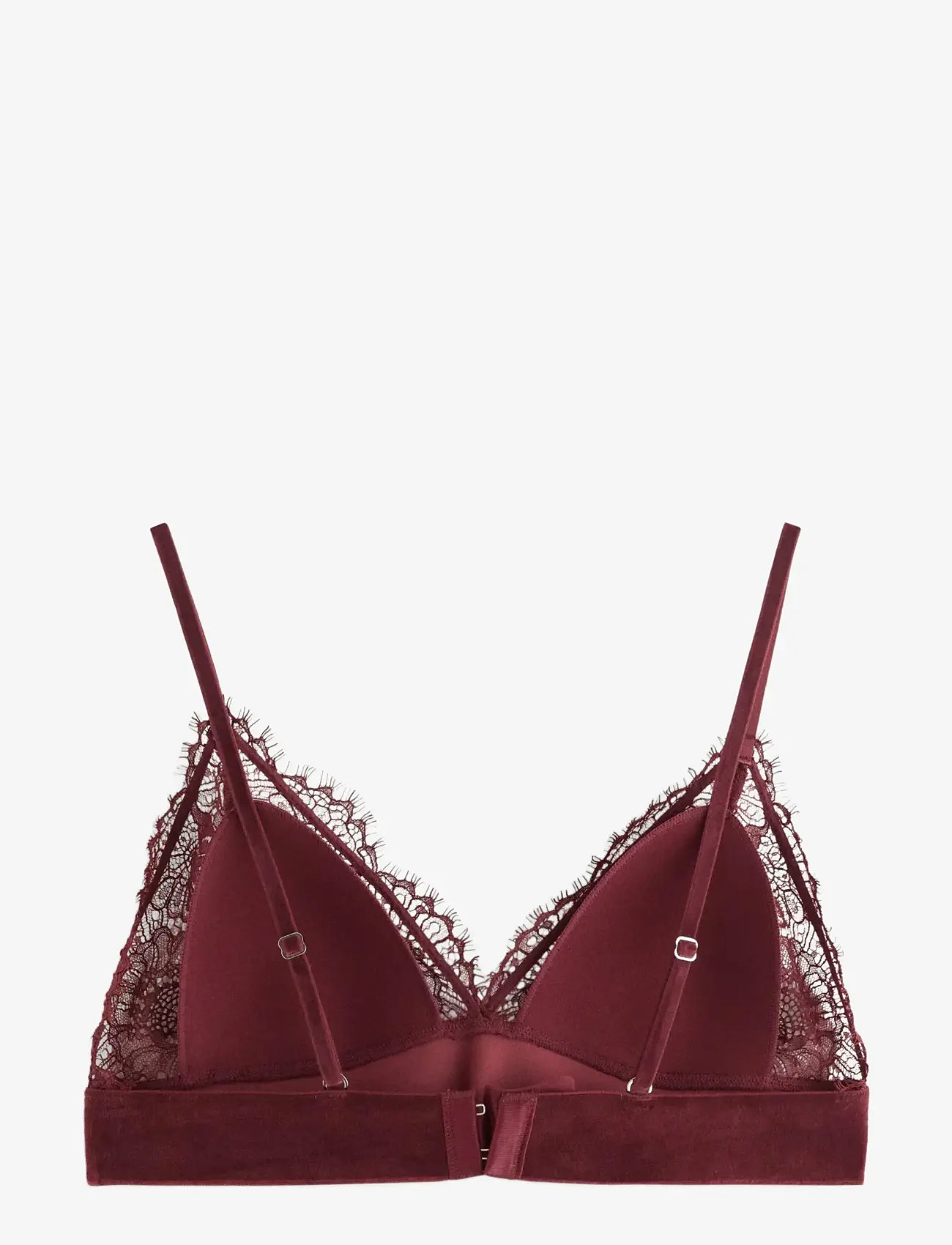Lindex - Bra Nora Triangle bralette Vel - rinnahoidja - dark dusty red - 2