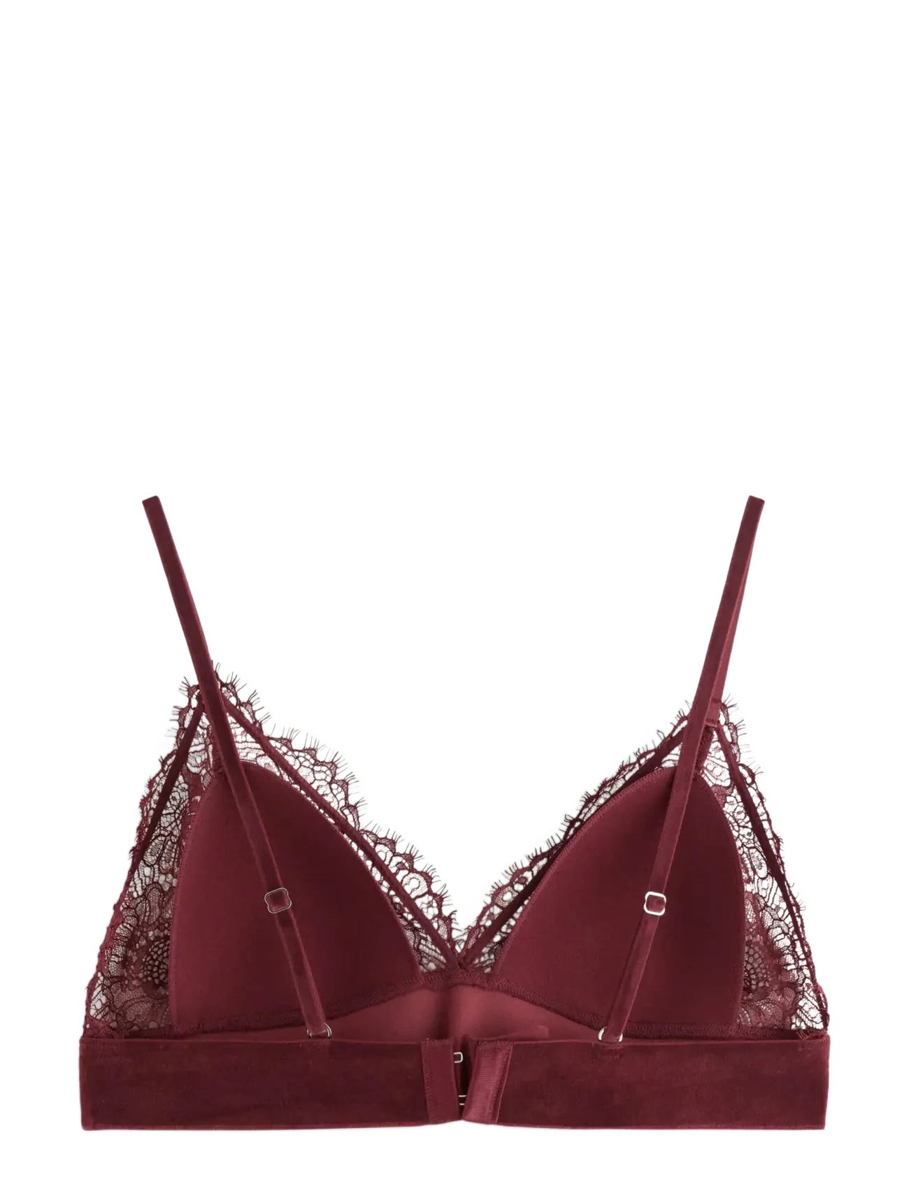 Lindex - Bra Nora Triangle bralette Vel - rinnahoidja - dark dusty red - 2