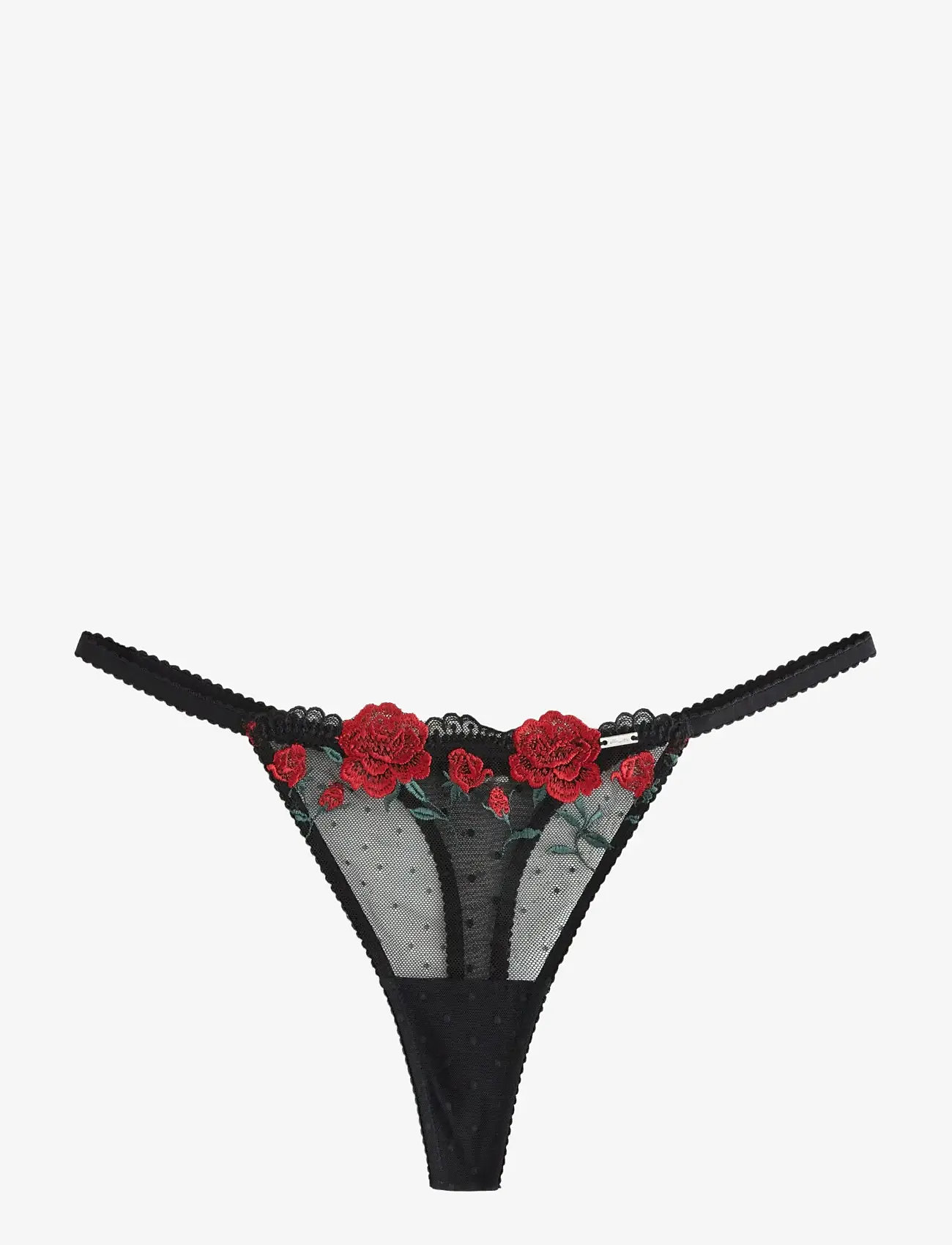 Lindex - Brief Thong Low Belle - string - black - 1