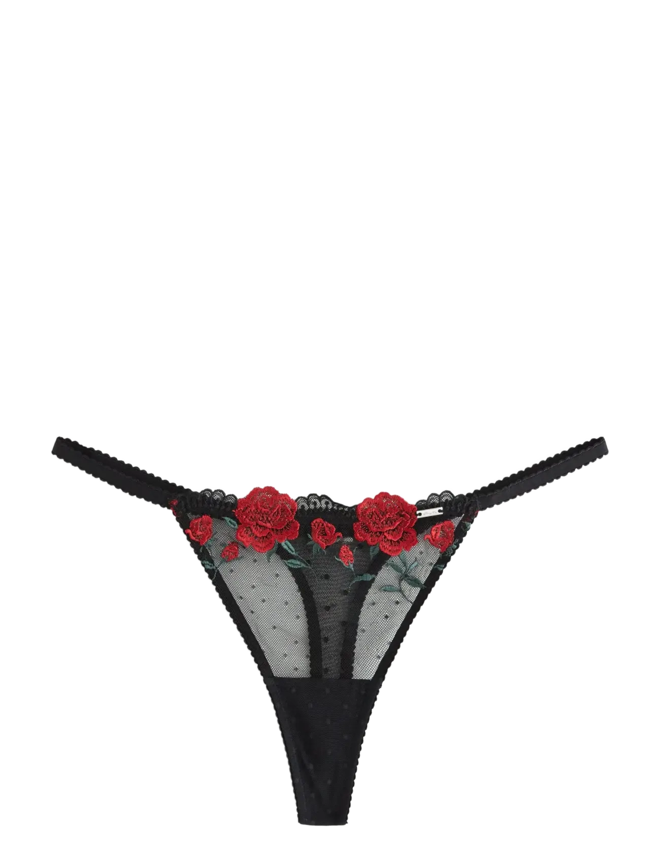 Lindex Brief Thong Low Belle - Lingerie - BLACK / black