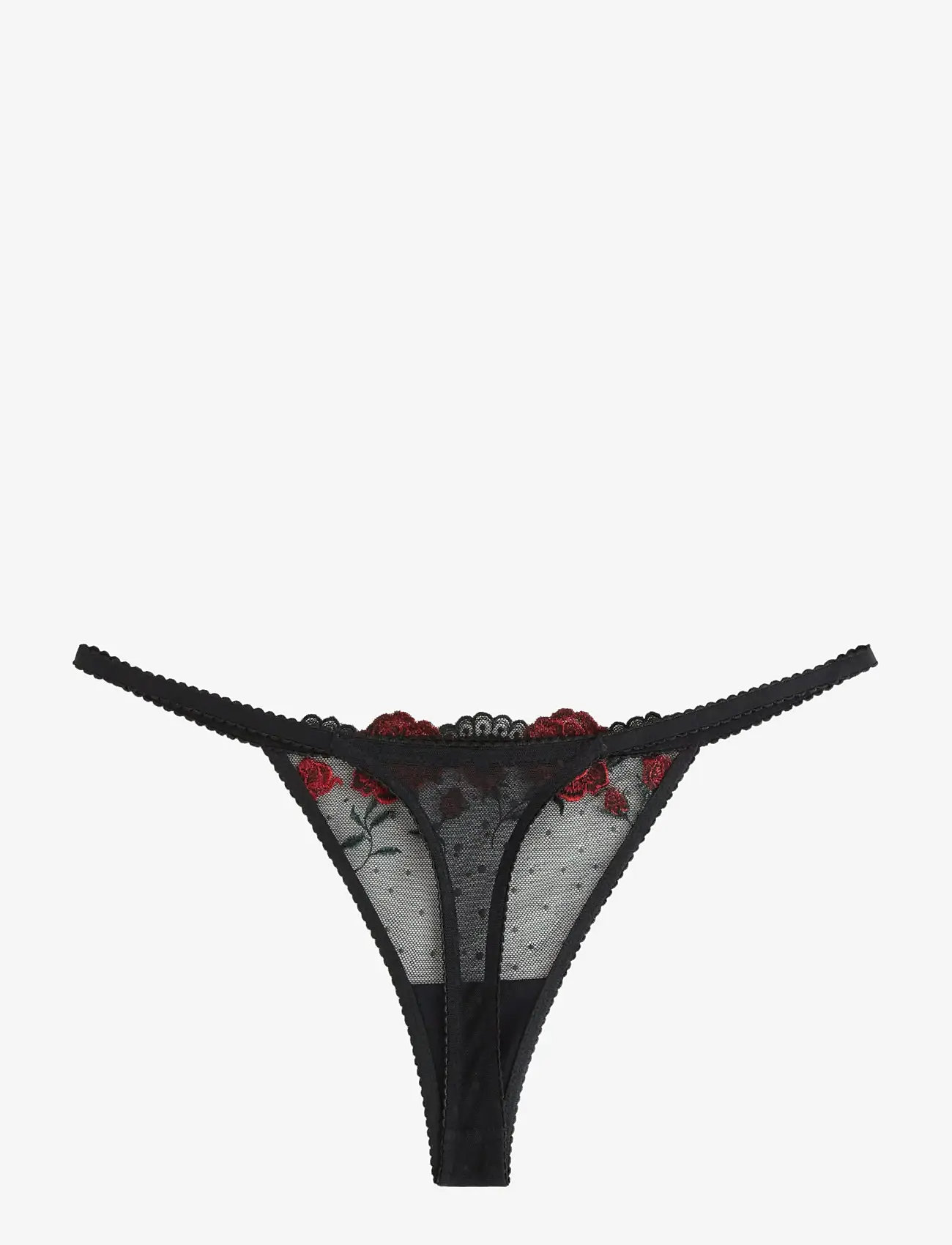 Lindex - Brief Thong Low Belle - string - black - 2