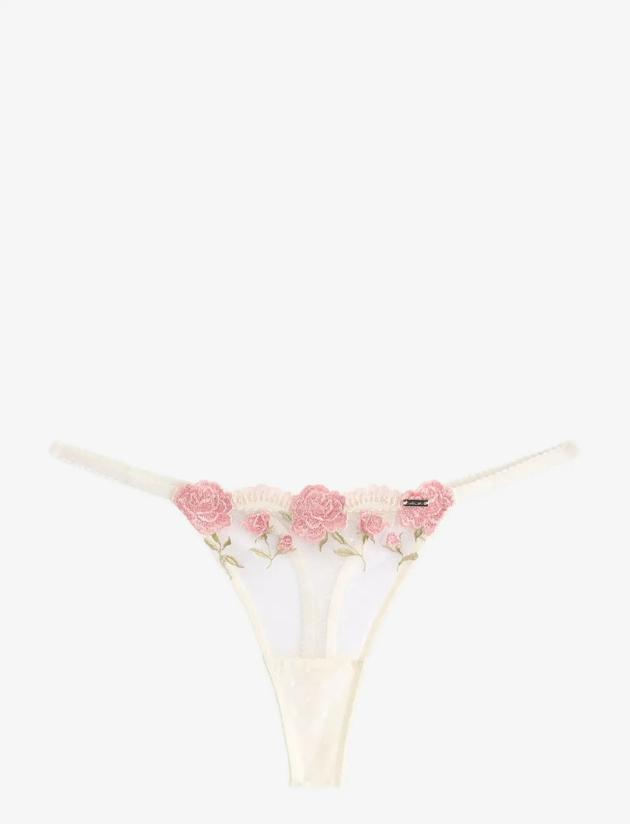 Lindex - ella m – g-streng med lav talje - string - light white - 1