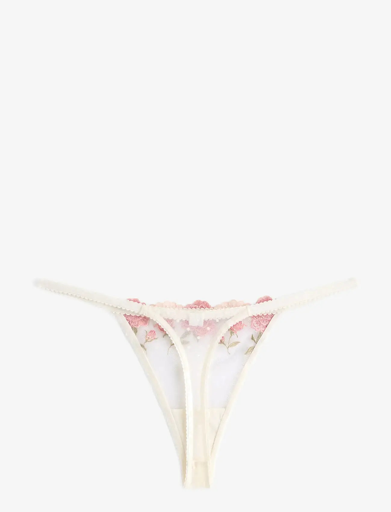 Lindex - ella m – g-streng med lav talje - string - light white - 2