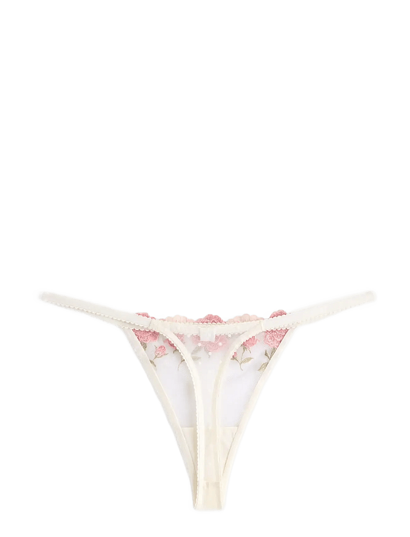 Lindex - ella m – g-streng med lav talje - string - light white - 2