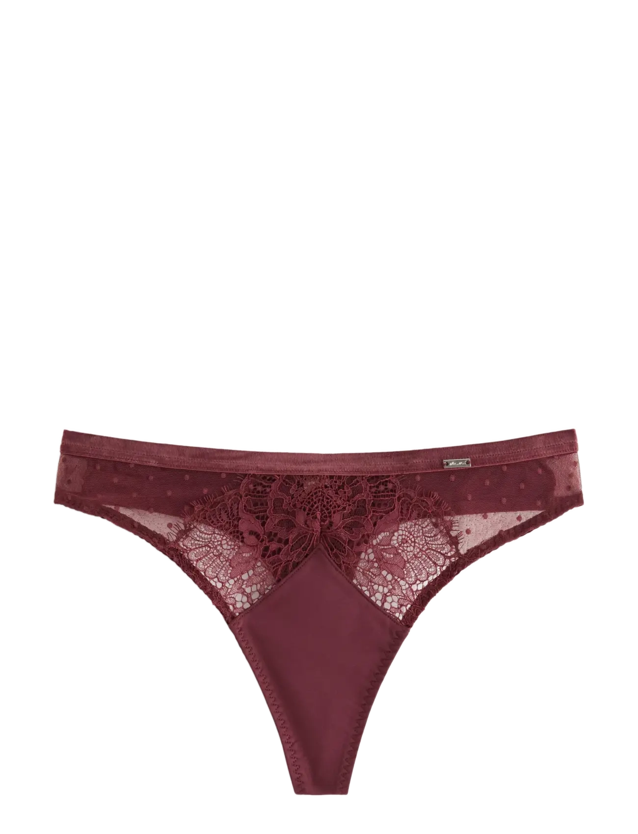 ella m – g-streng - DARK DUSTY RED