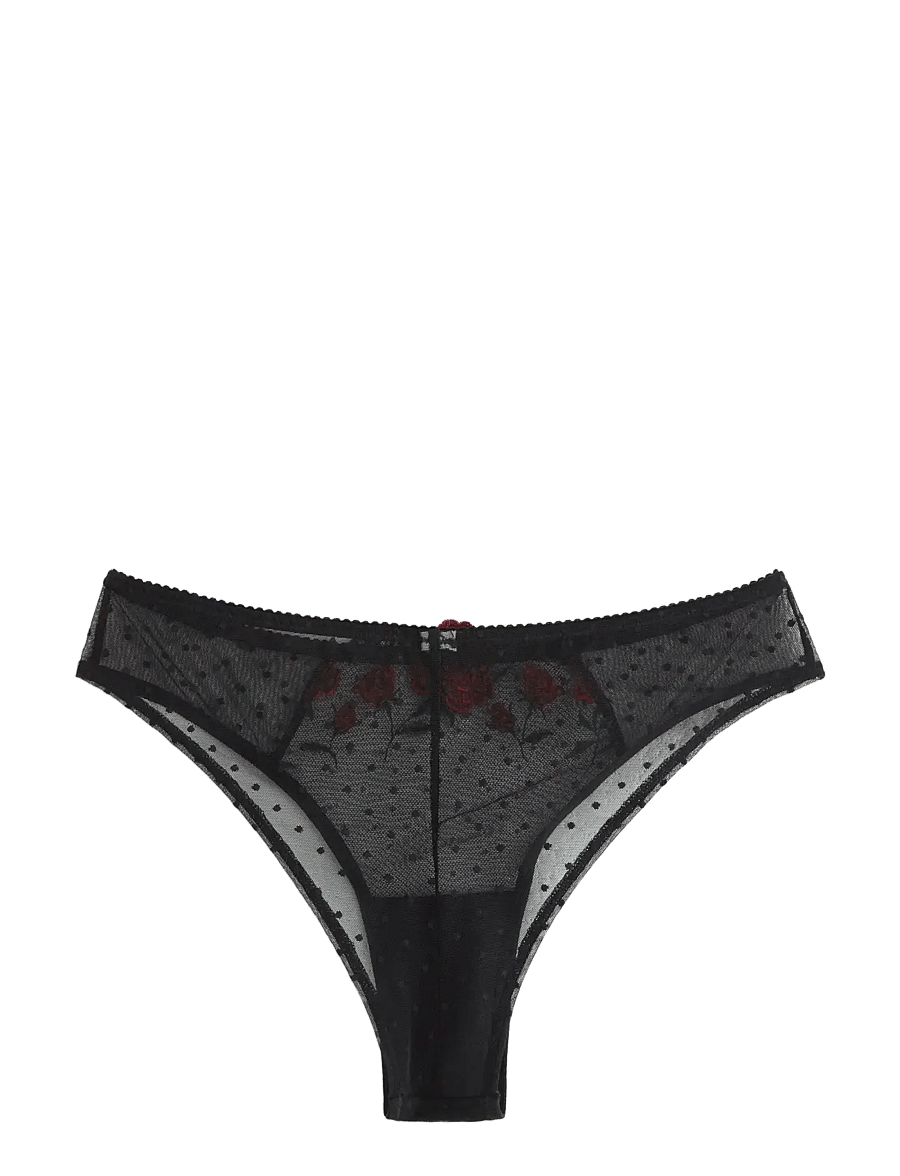 Lindex - ella m – brazilian truse - brazilian slips - black - 2