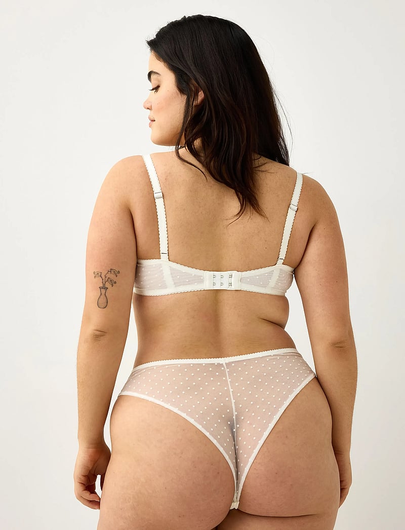 Lindex - ella m – brazilian truse - braziliškos kelnaitės - light white - 3