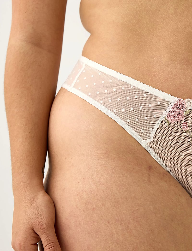Lindex - ella m – brazilian truse - braziliškos kelnaitės - light white - 4