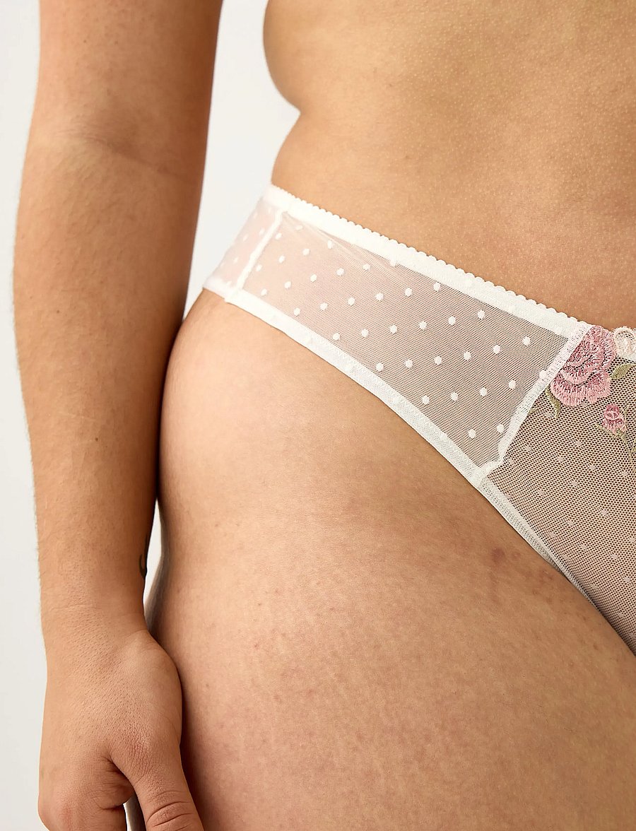 Lindex - ella m – brazilian truse - brazilian slips - light white - 4