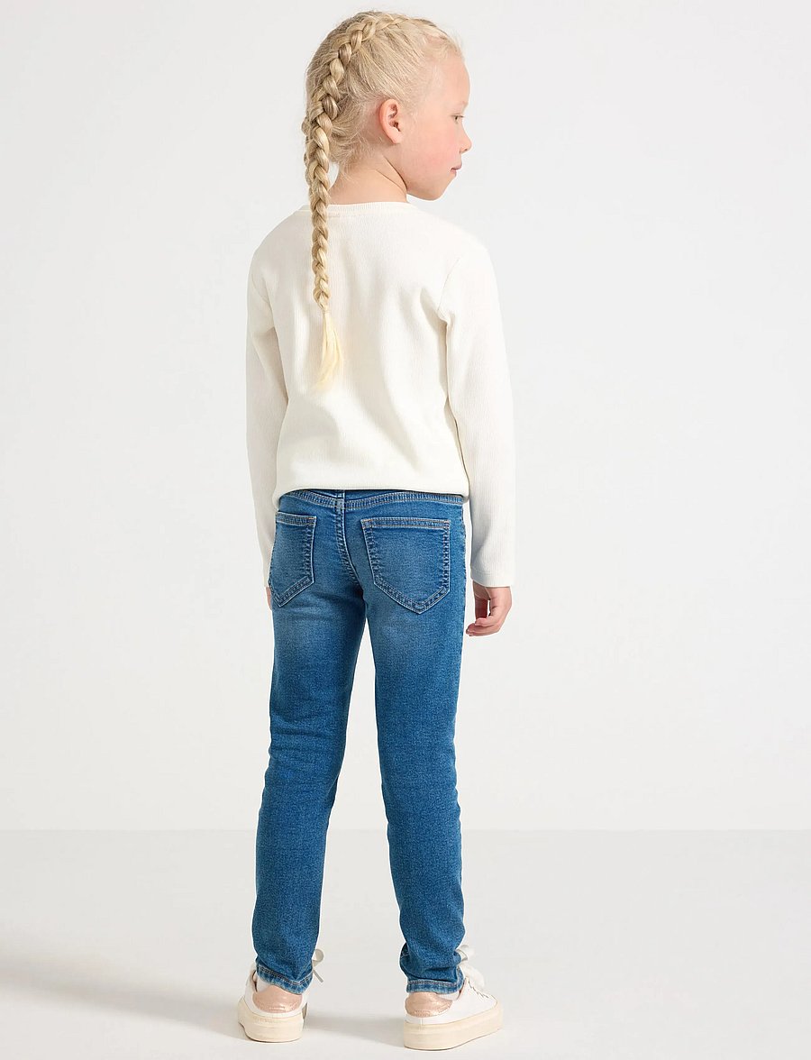 Lindex - Trousers denim Sara heart knee - regular jeans - denim - 3
