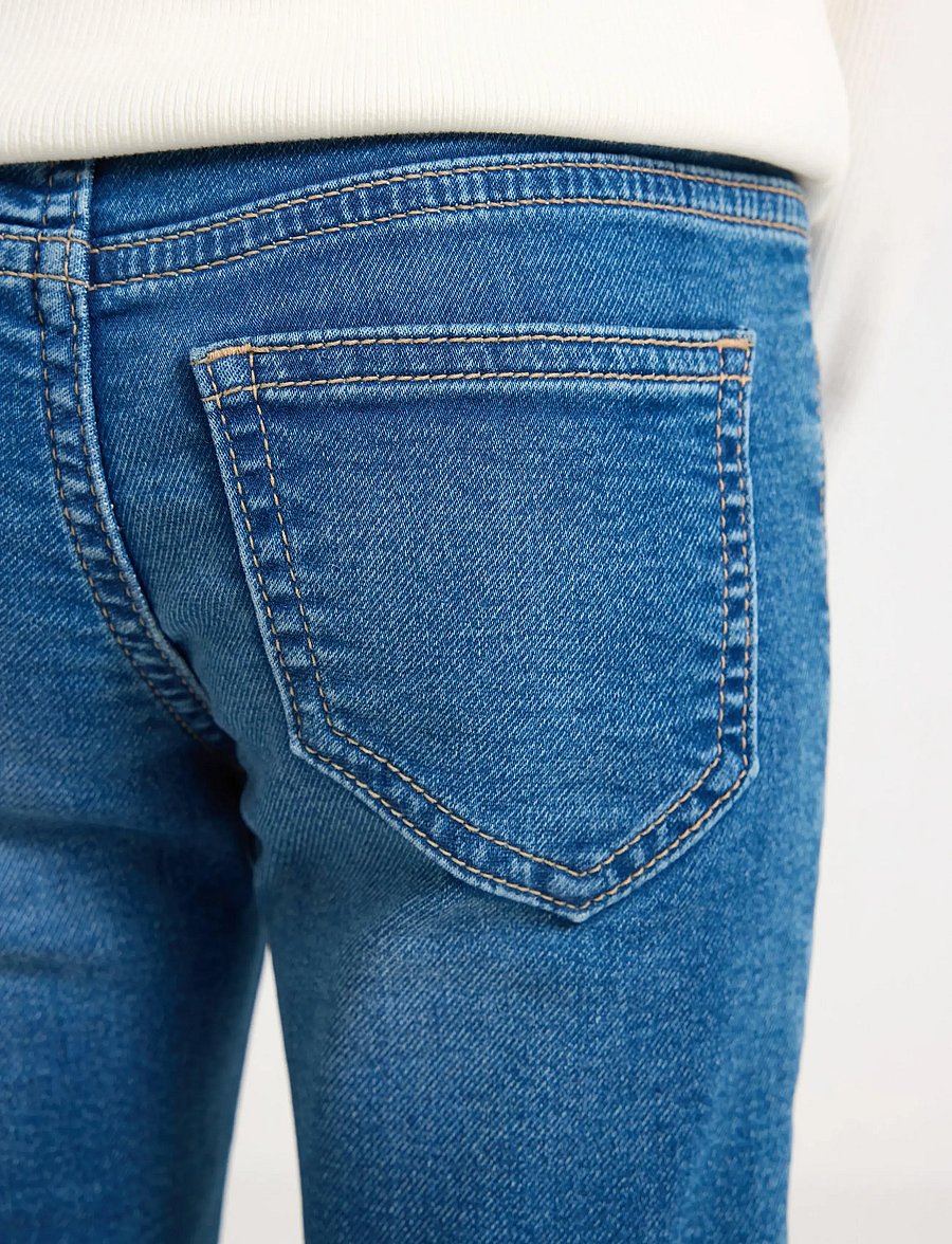 Lindex - Trousers denim Sara heart knee - regular jeans - denim - 4