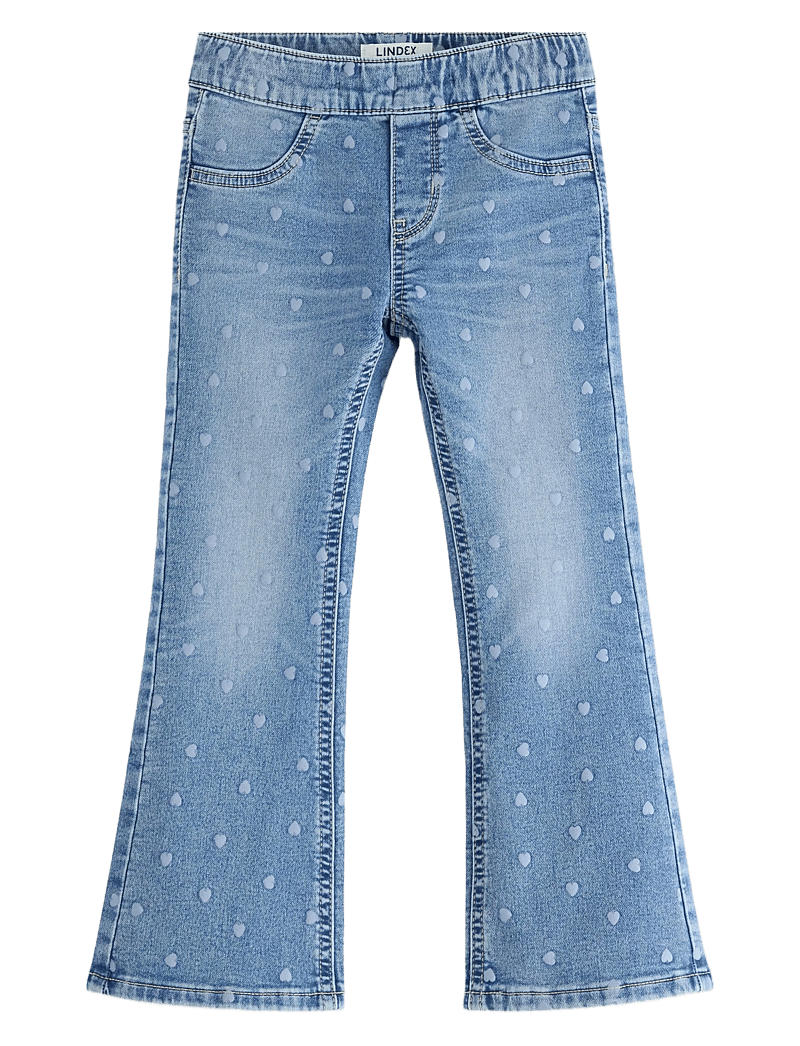 Lindex - Trousers denim Freja jersey He - bootcut jeans - denim blue - 1