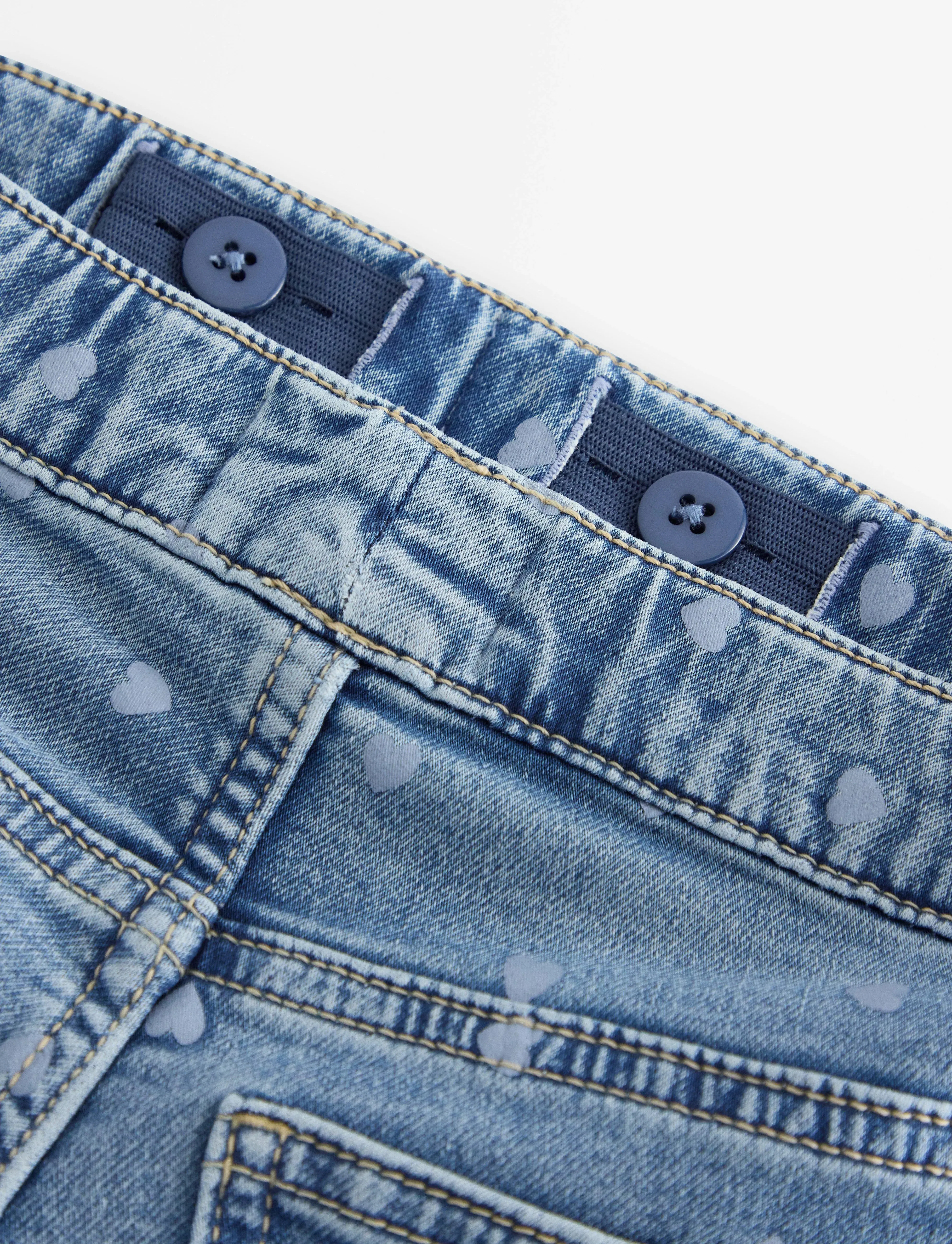 Lindex - FREJA Flared leg jeans with hearts - bootcut jeans - denim blue - 5
