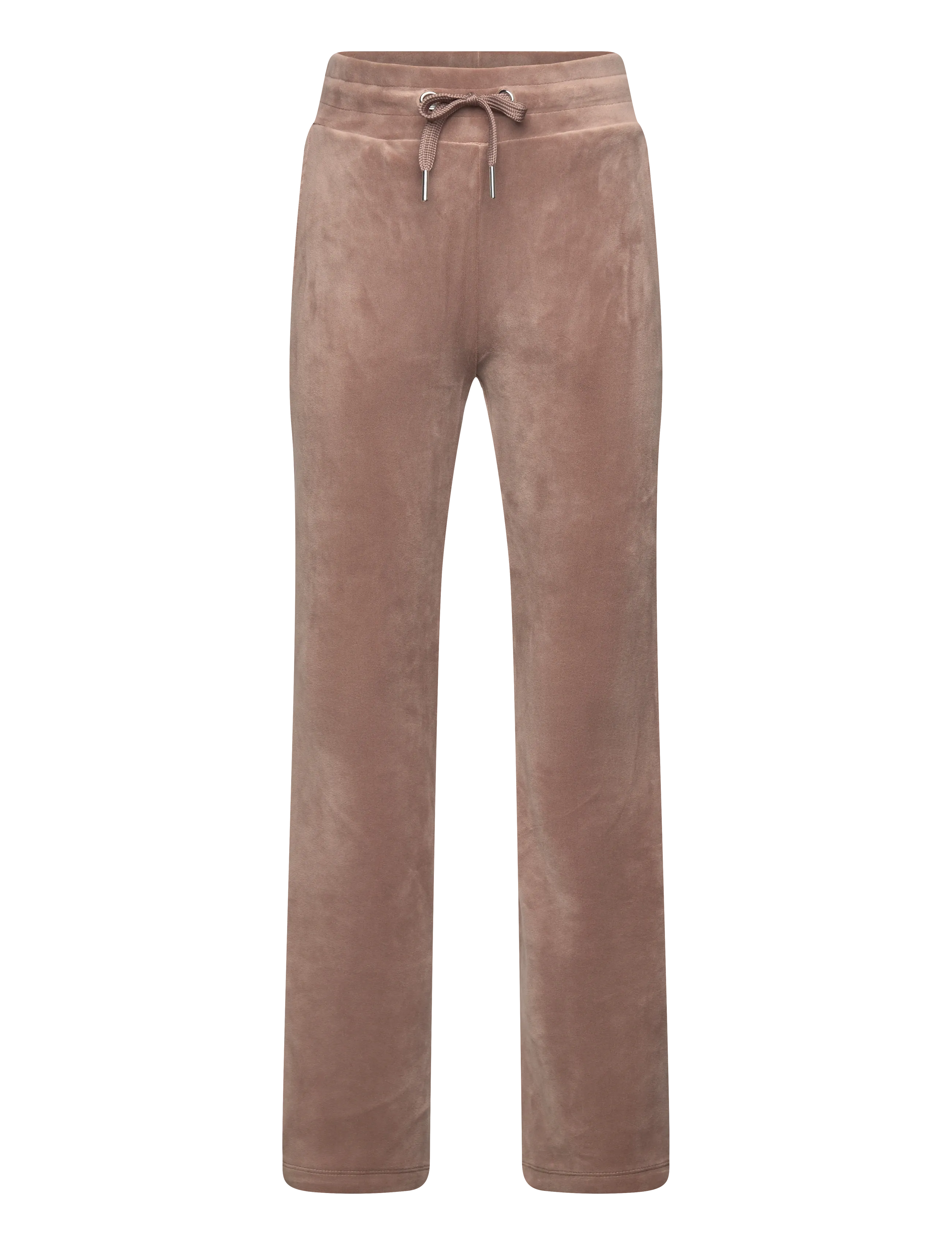 Lindex Utsvängda byxor i velour - Mjukisbyxor - DARK KHAKI / beige