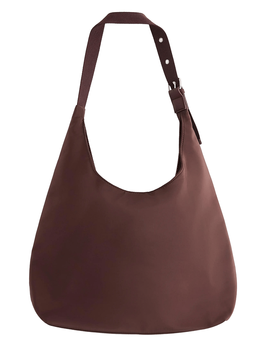 Lindex - Bag v shape w pockets - mode trends - dark brown - 1