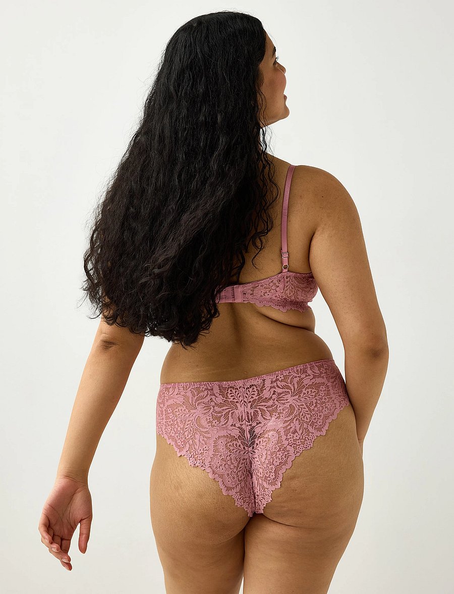 Lindex - Brazilian briefs - brazilian trosor - dark dusty pink - 3