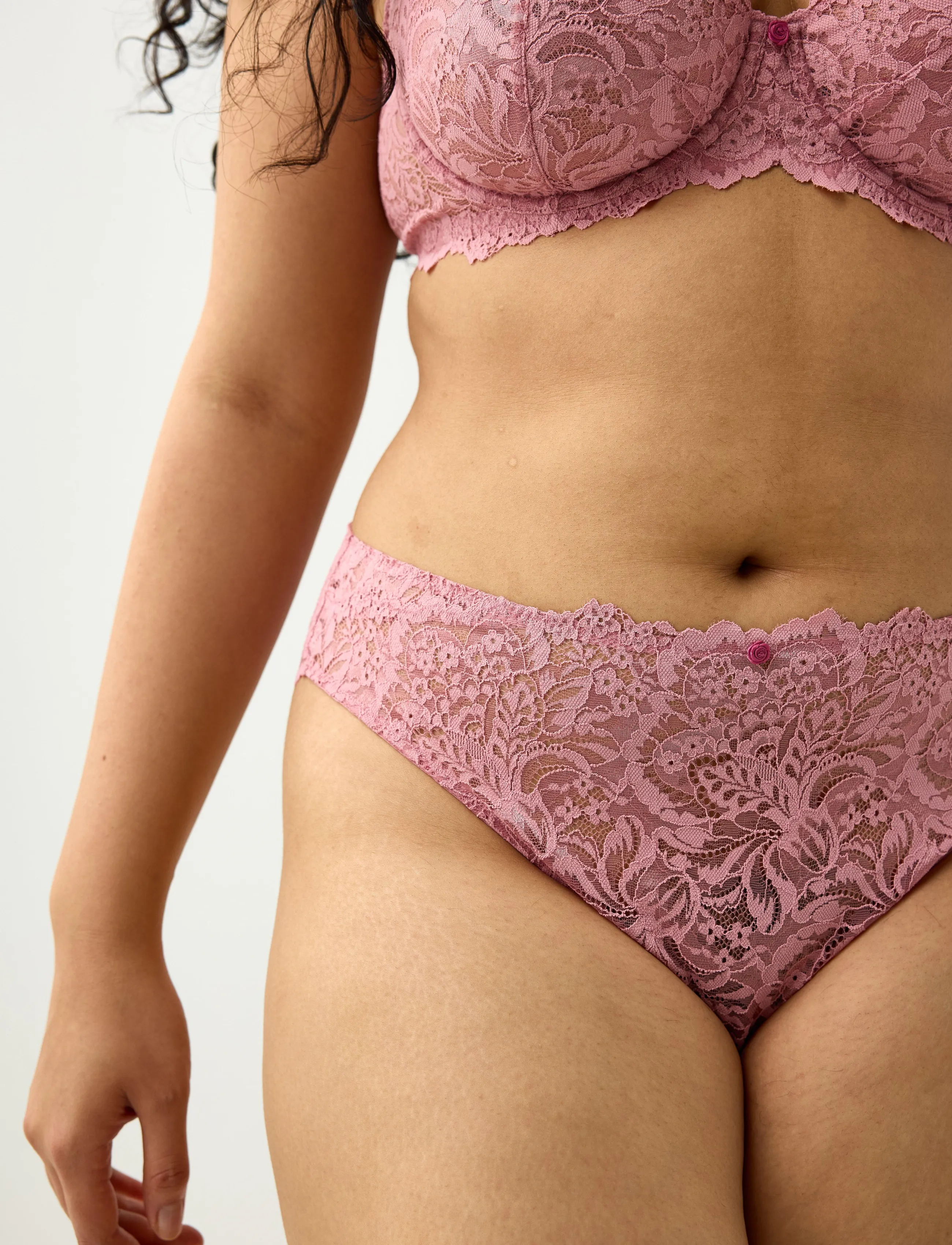 Lindex - Brazilian briefs - brazilian trosor - dark dusty pink - 4