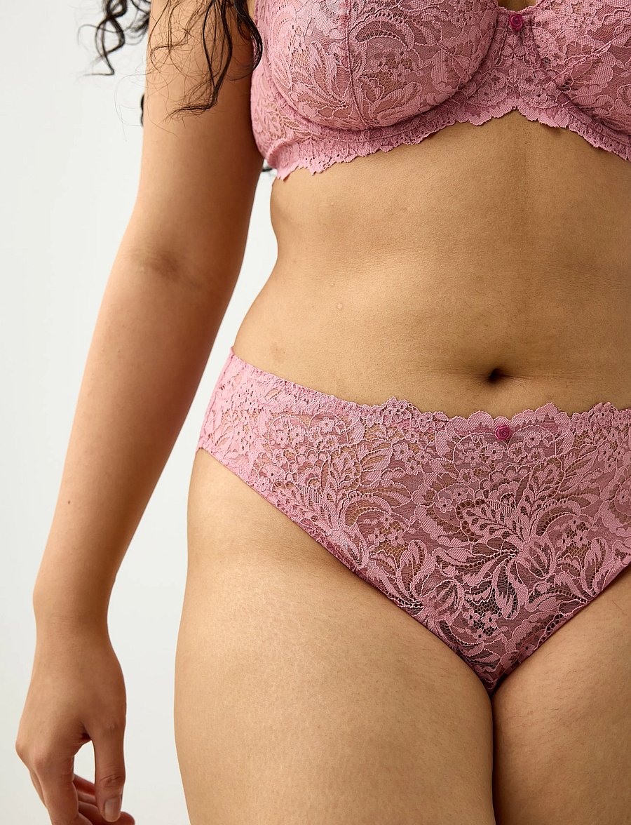 Lindex - Brazilian briefs - brazilian trosor - dark dusty pink - 4