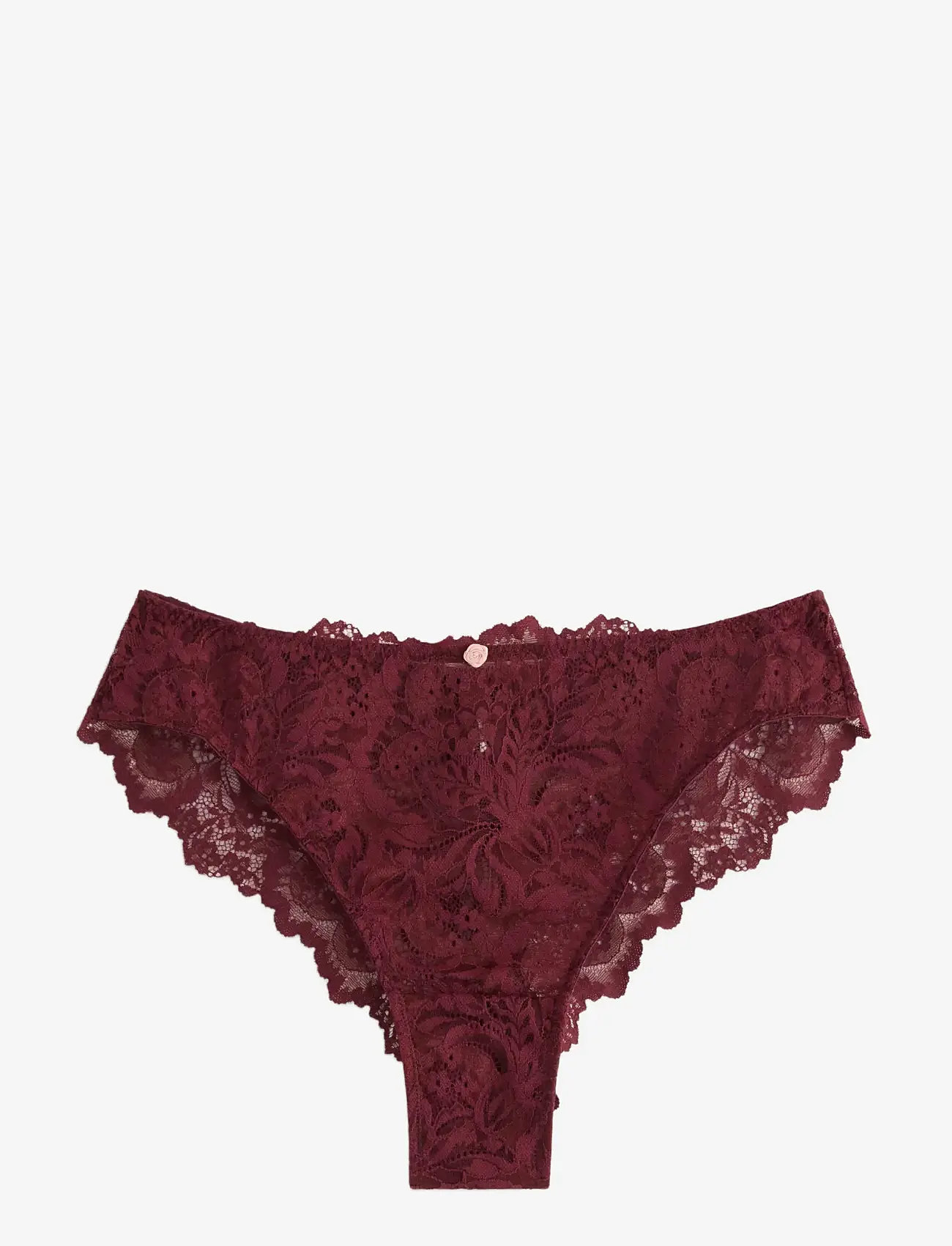 Lindex - Brief Brazilian Midi Lydia - brazilian trusser - dark dusty red - 1