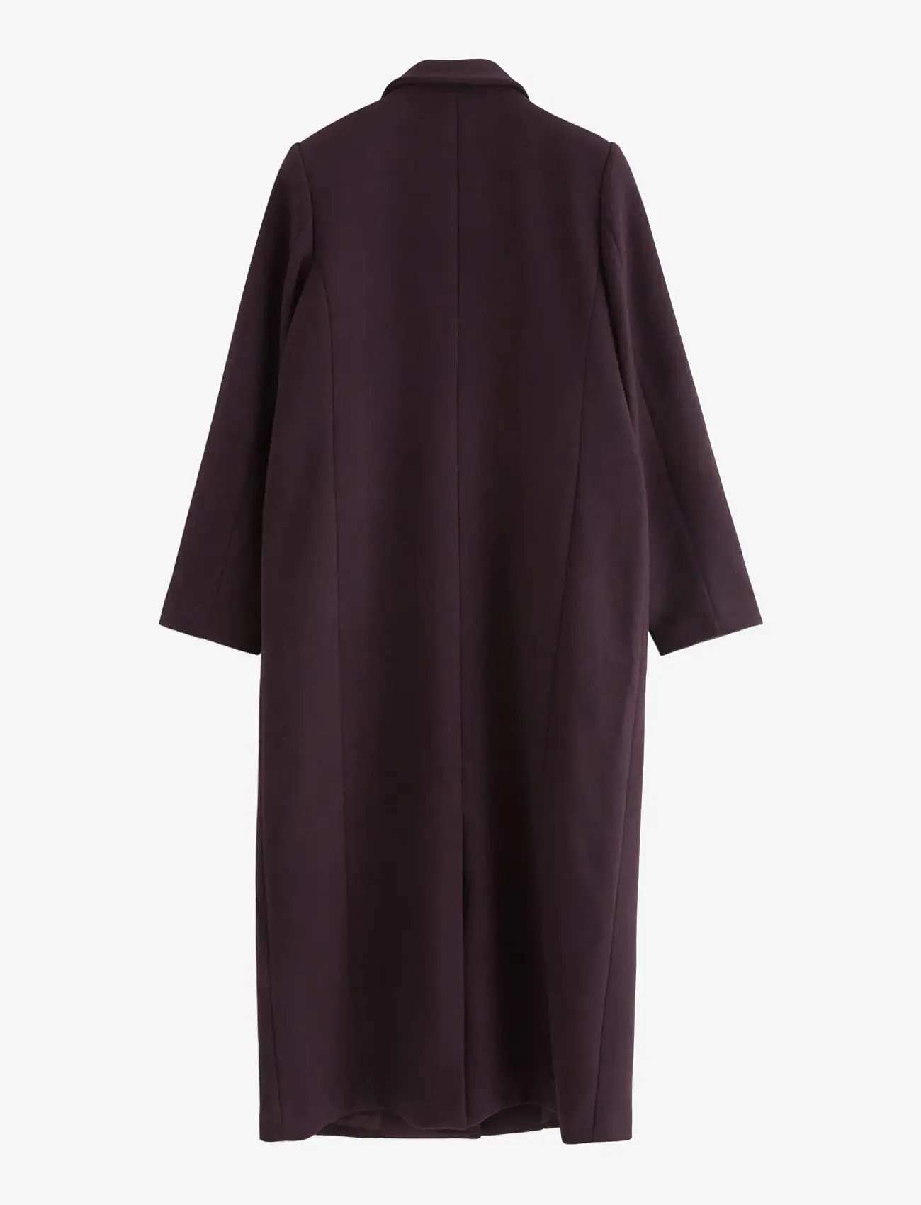 Lindex - Coat in wool blend - ullkappor - dark dusty red - 2