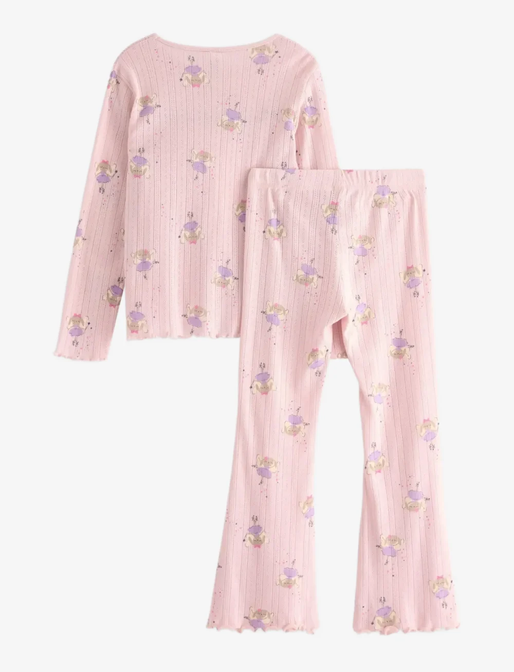 Lindex - Pyjamas Pointelle flare - pyjama-sets - light pink - 2