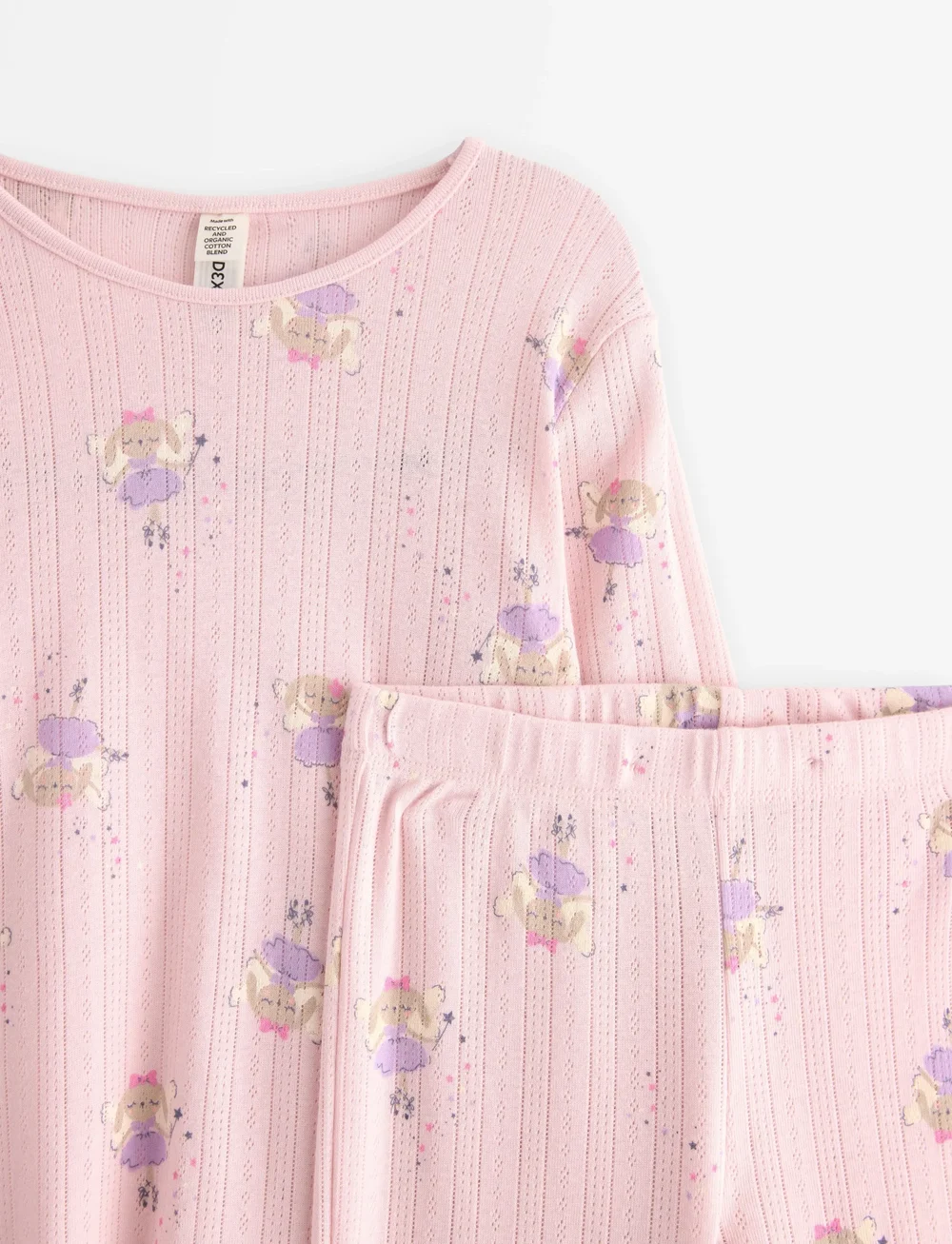 Lindex - Pyjamas Pointelle flare - pyjama-sets - light pink - 5