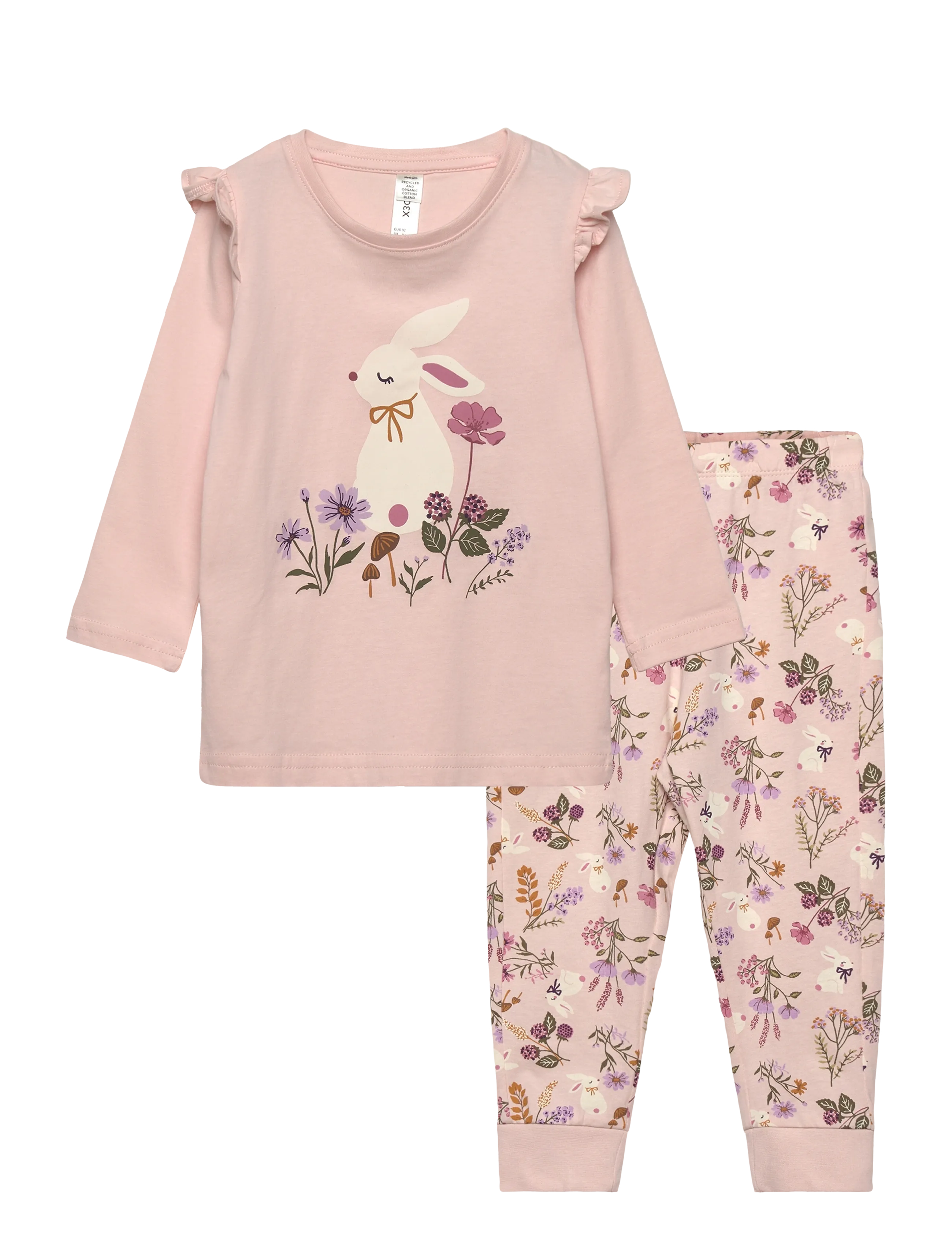 Lindex Pyjama shoulder flounce - Lapsed 98–134 - LIGHT PINK / pink/rose