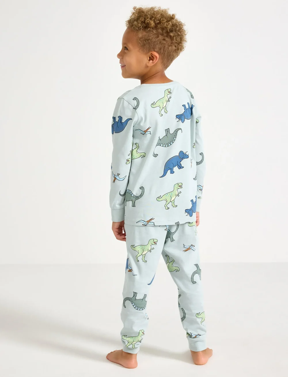 Lindex - Pyjamas fire trucks Working v - pyjamasets - light aqua - 3