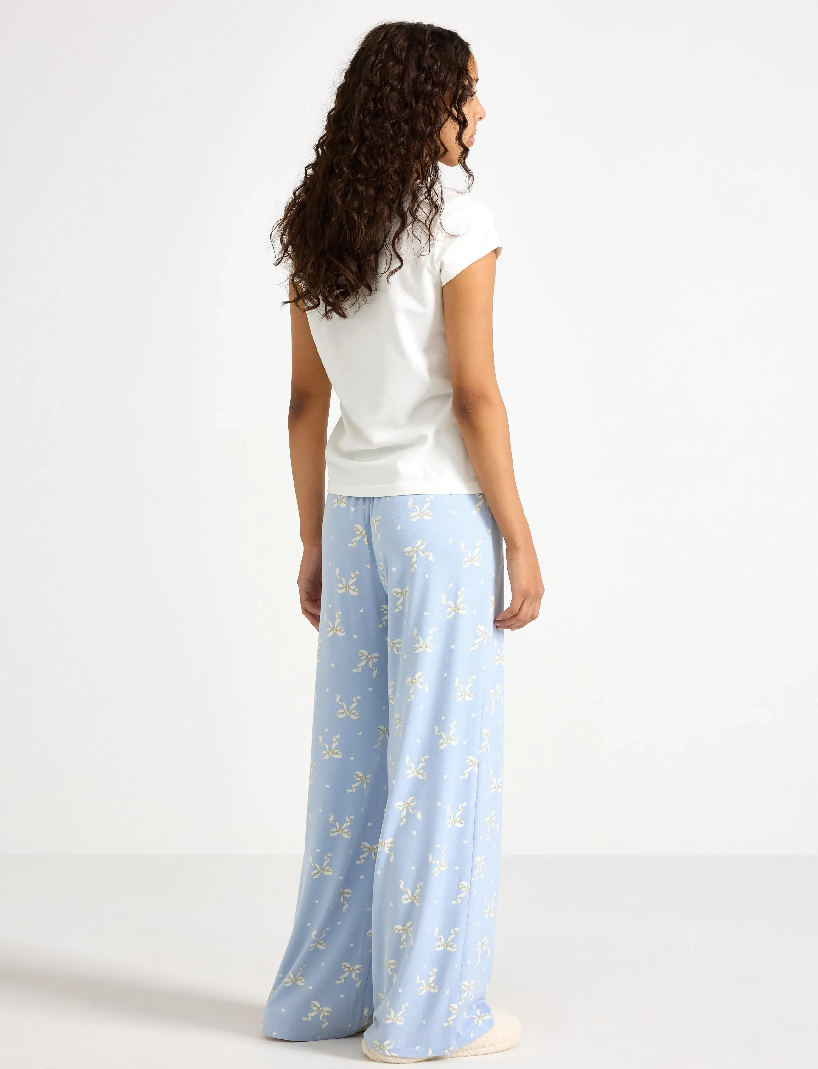 Lindex - Trousers pyjama wide - pyjamas - light blue - 3