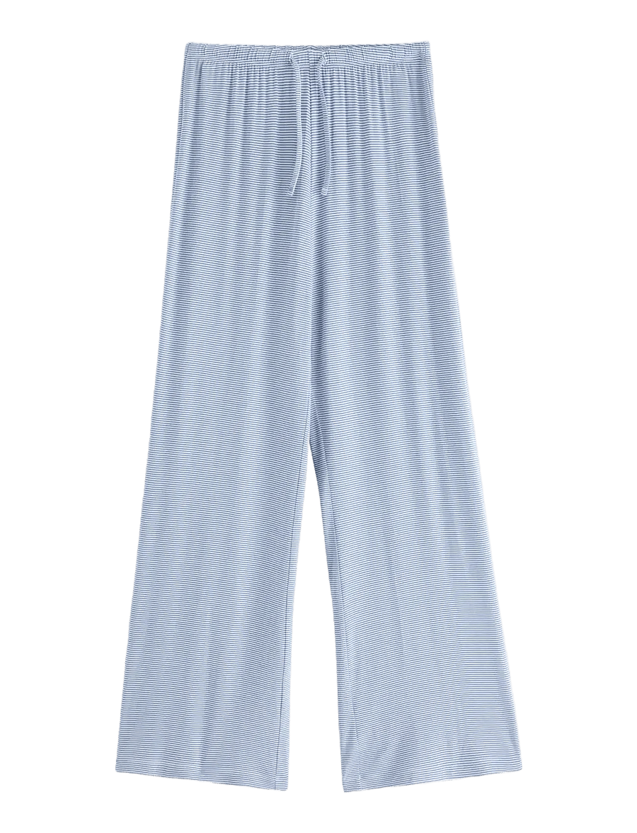 Lindex - Trousers pyjama wide - pyjamas - light dusty blue - 1