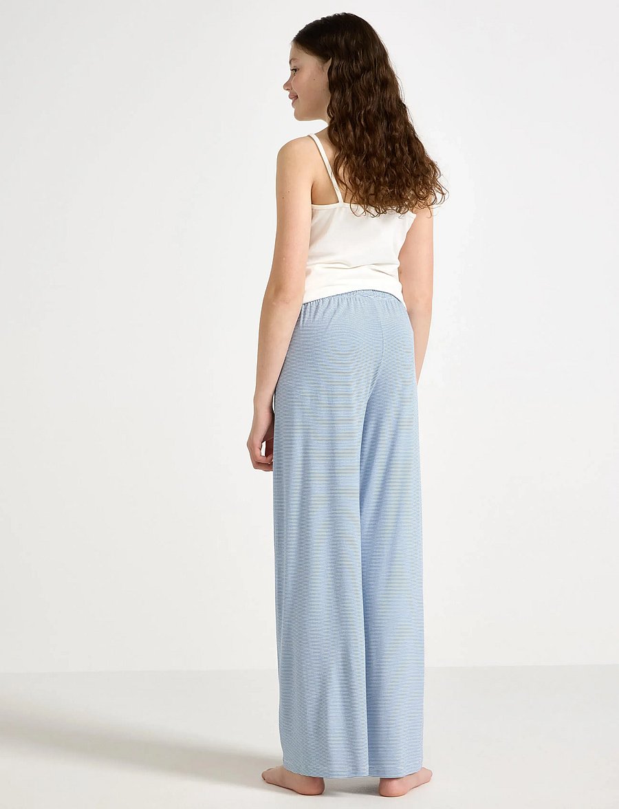 Lindex - Trousers pyjama wide - pyjamas - light dusty blue - 3