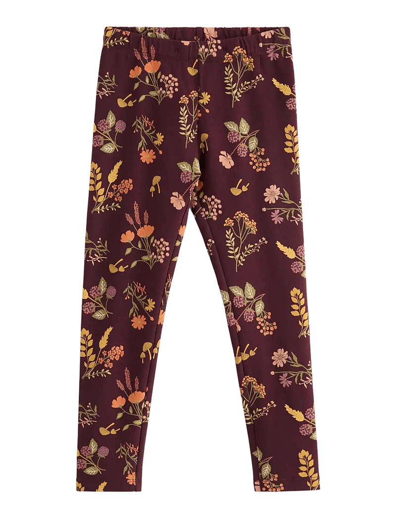 Lindex - Leggings br AOP meadow - leggings - dark lilac - 1