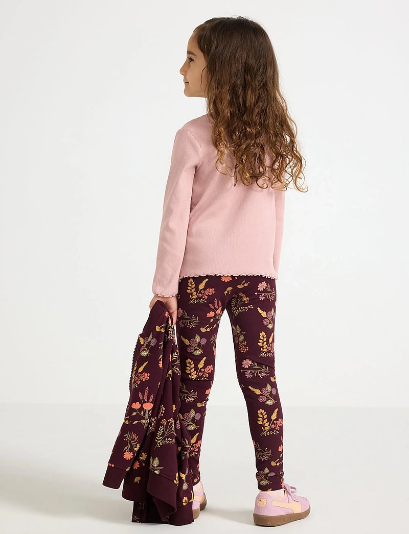 Lindex - Leggings br AOP meadow - leggings - dark lilac - 3