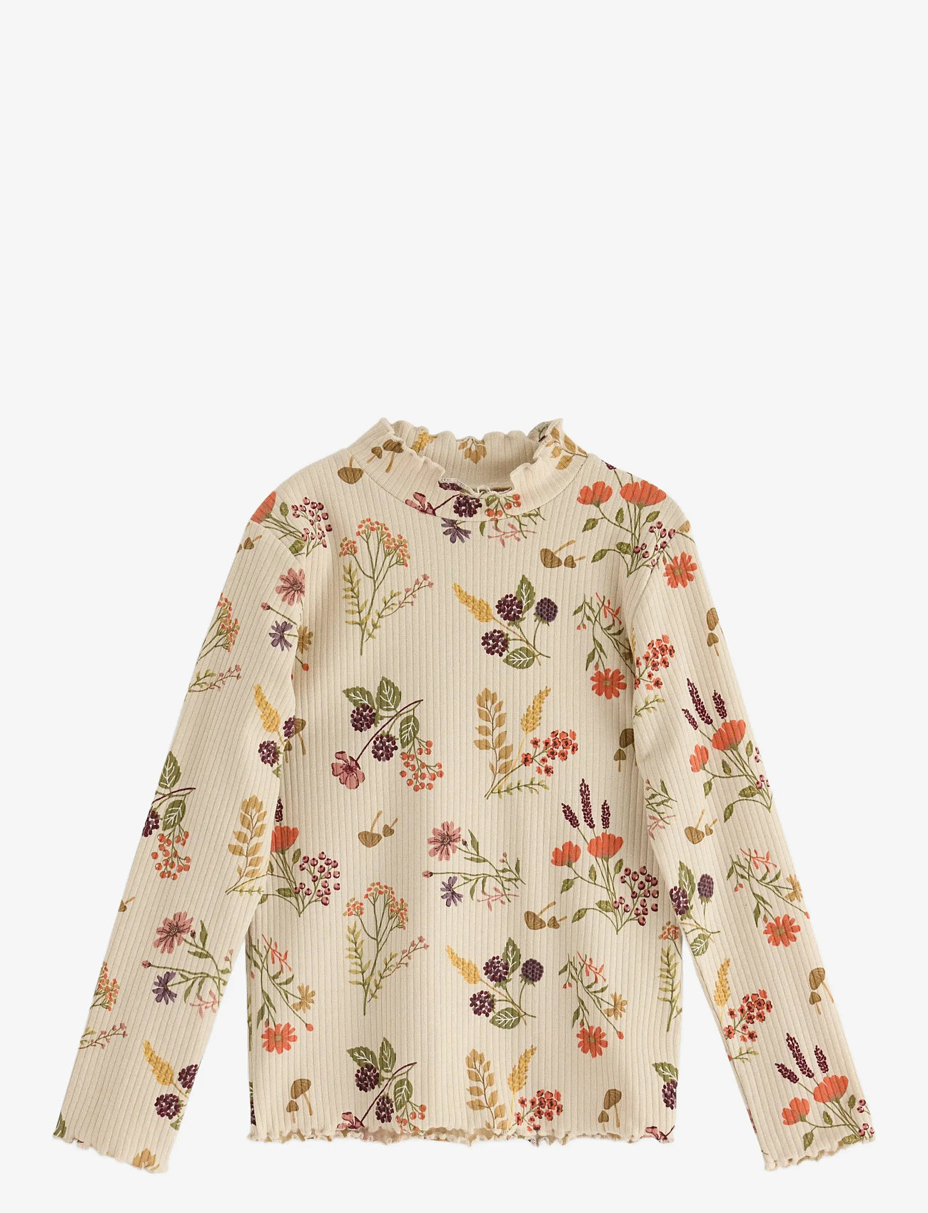 Lindex - Top turtleneck wide rib and AO - langærmede t-shirts - light beige - 1