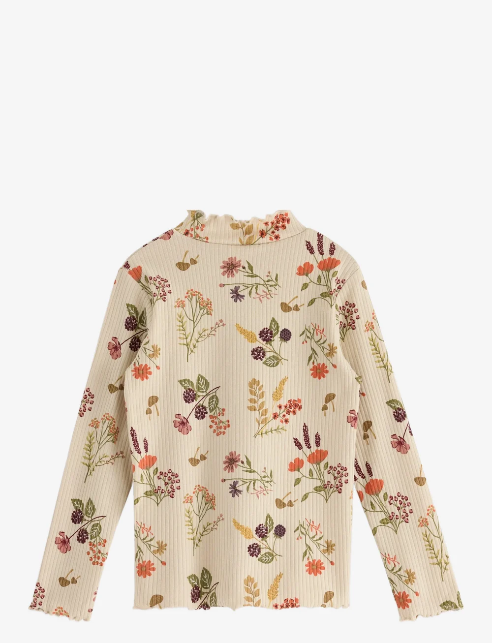 Lindex - Top turtleneck wide rib and AO - langärmelig - light beige - 2