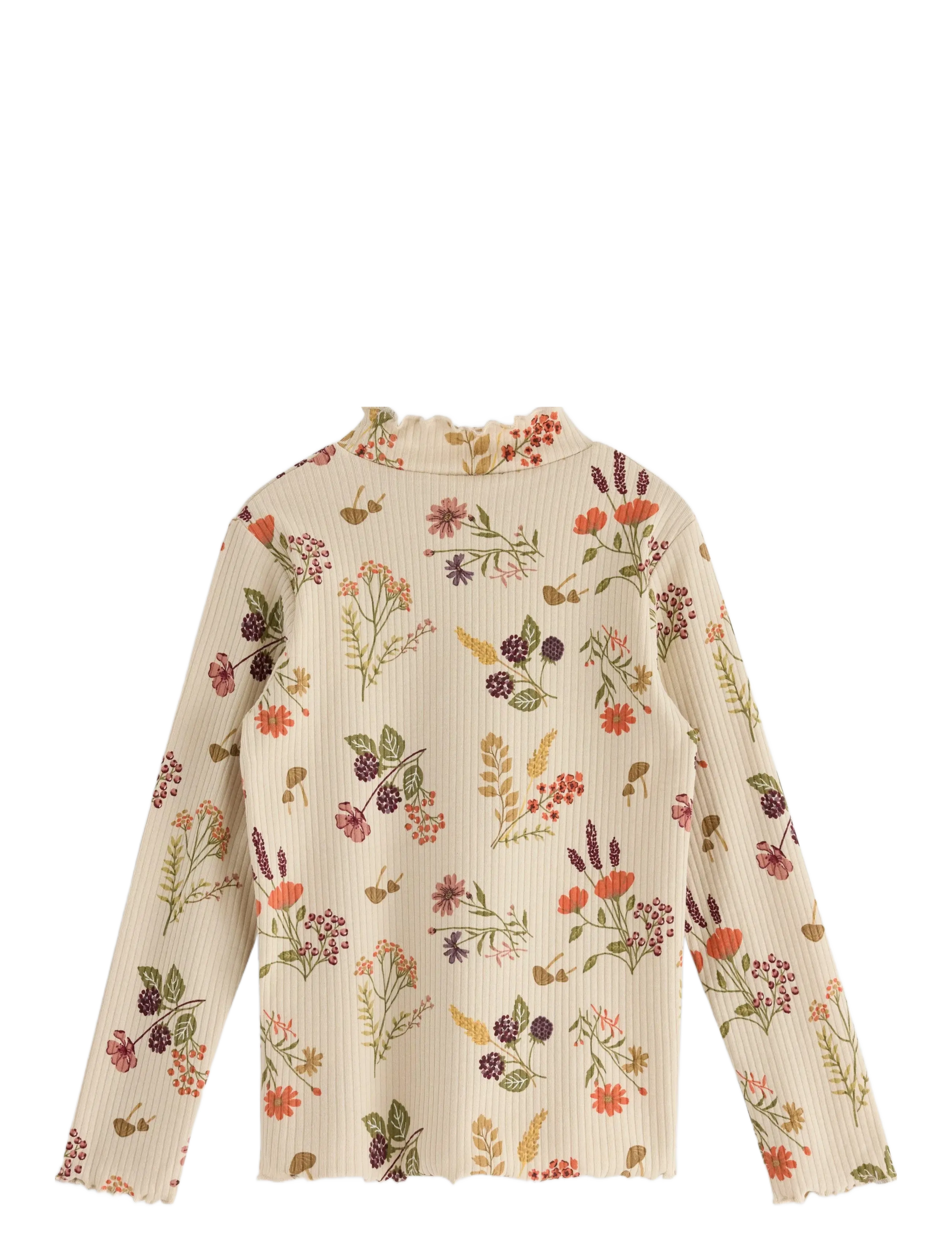 Lindex - Top turtleneck wide rib and AO - langärmelig - light beige - 2