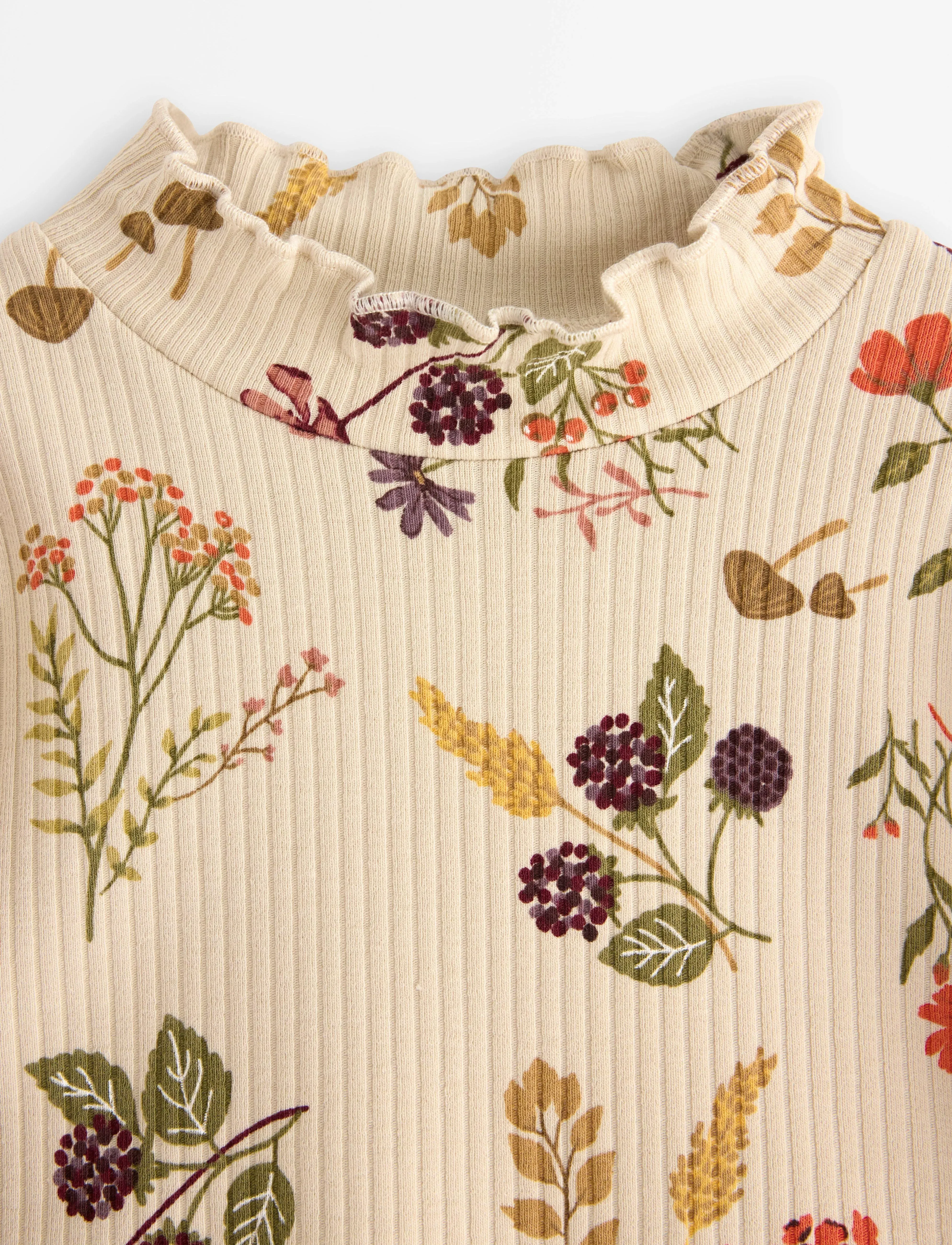 Lindex - Top turtleneck wide rib and AO - langärmelig - light beige - 5