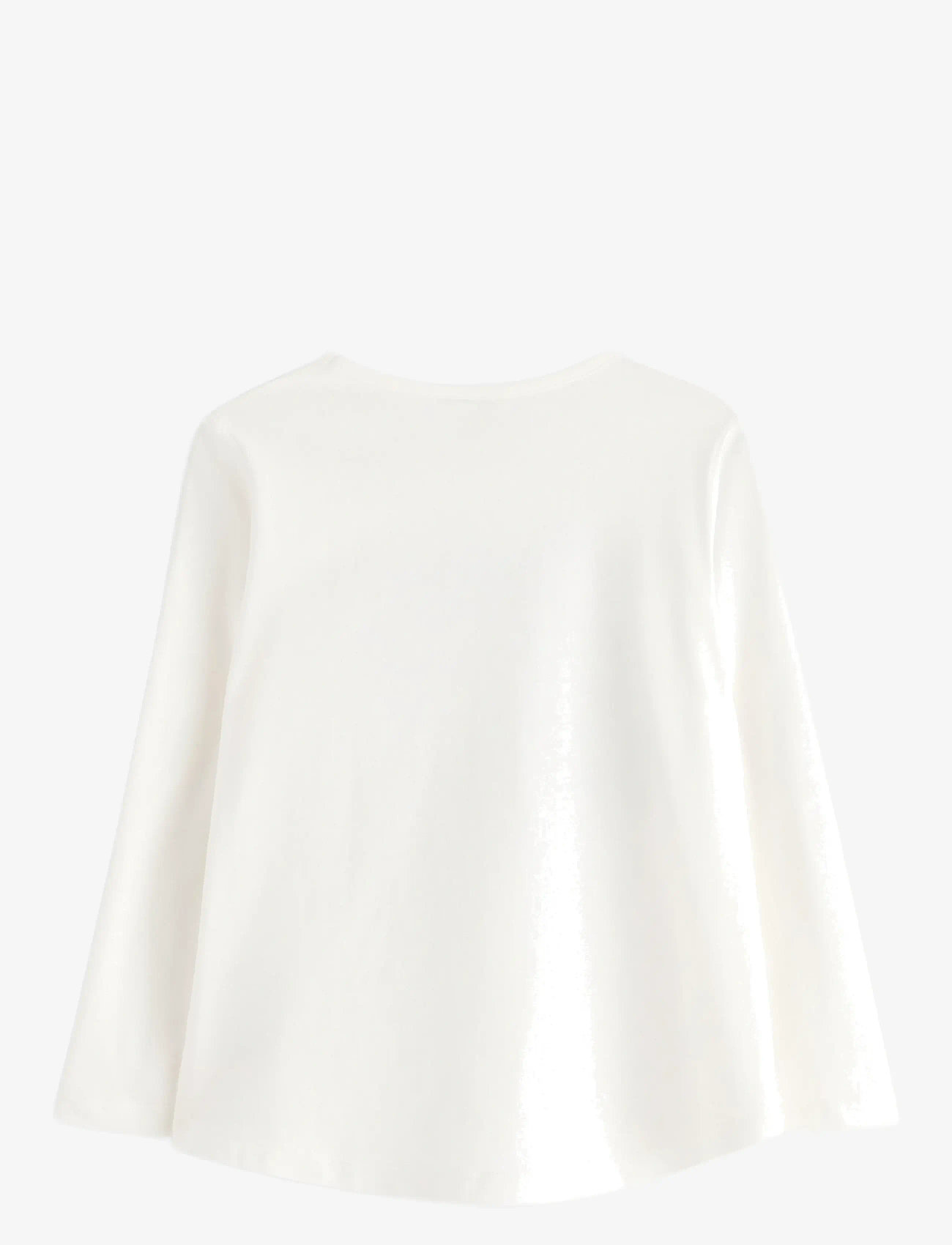 Lindex - Top ls leo sequins butterfli - long-sleeved t-shirts - light dusty white - 2
