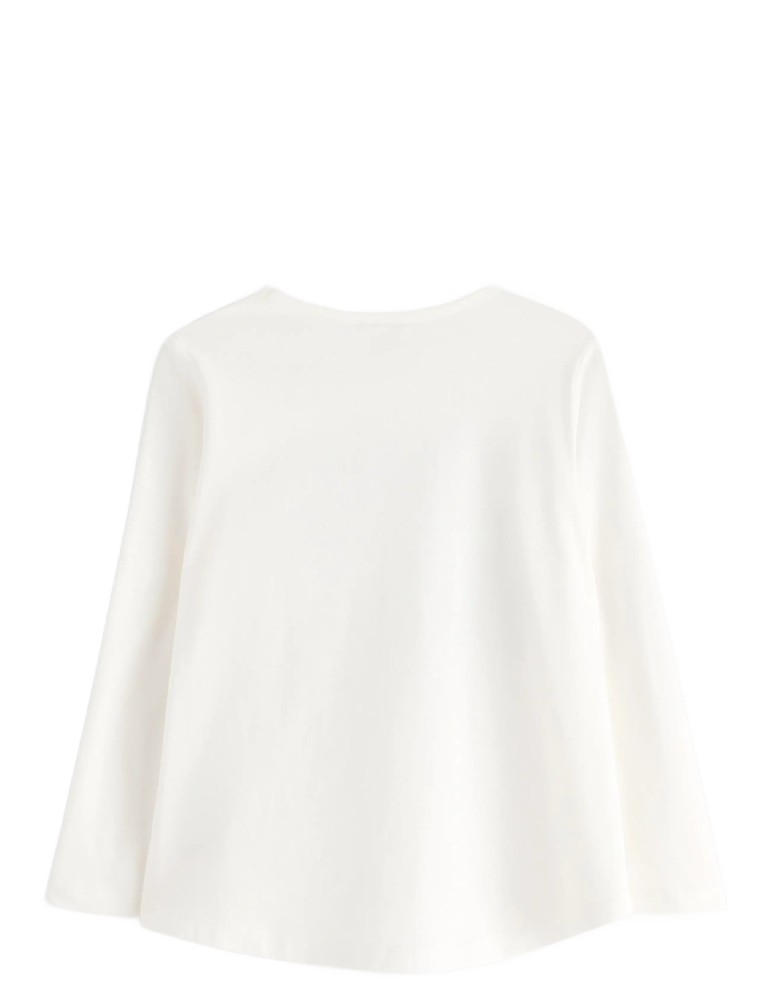 Lindex - Top ls leo sequins butterfli - langärmelig - light dusty white - 2